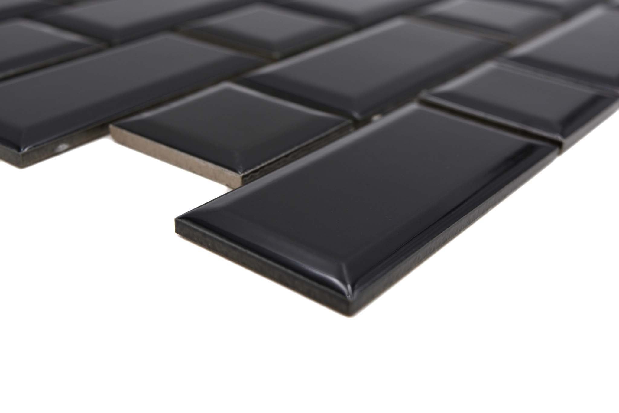 Mosaik Svart Falun - 010 | 0,086 m²/ark