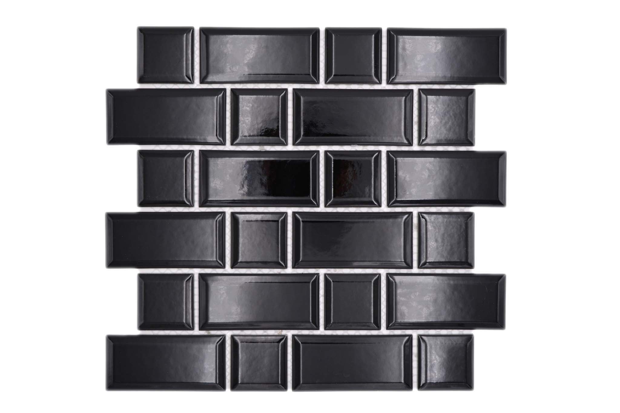 Mosaik Svart Falun - 010 | 0,086 m²/ark