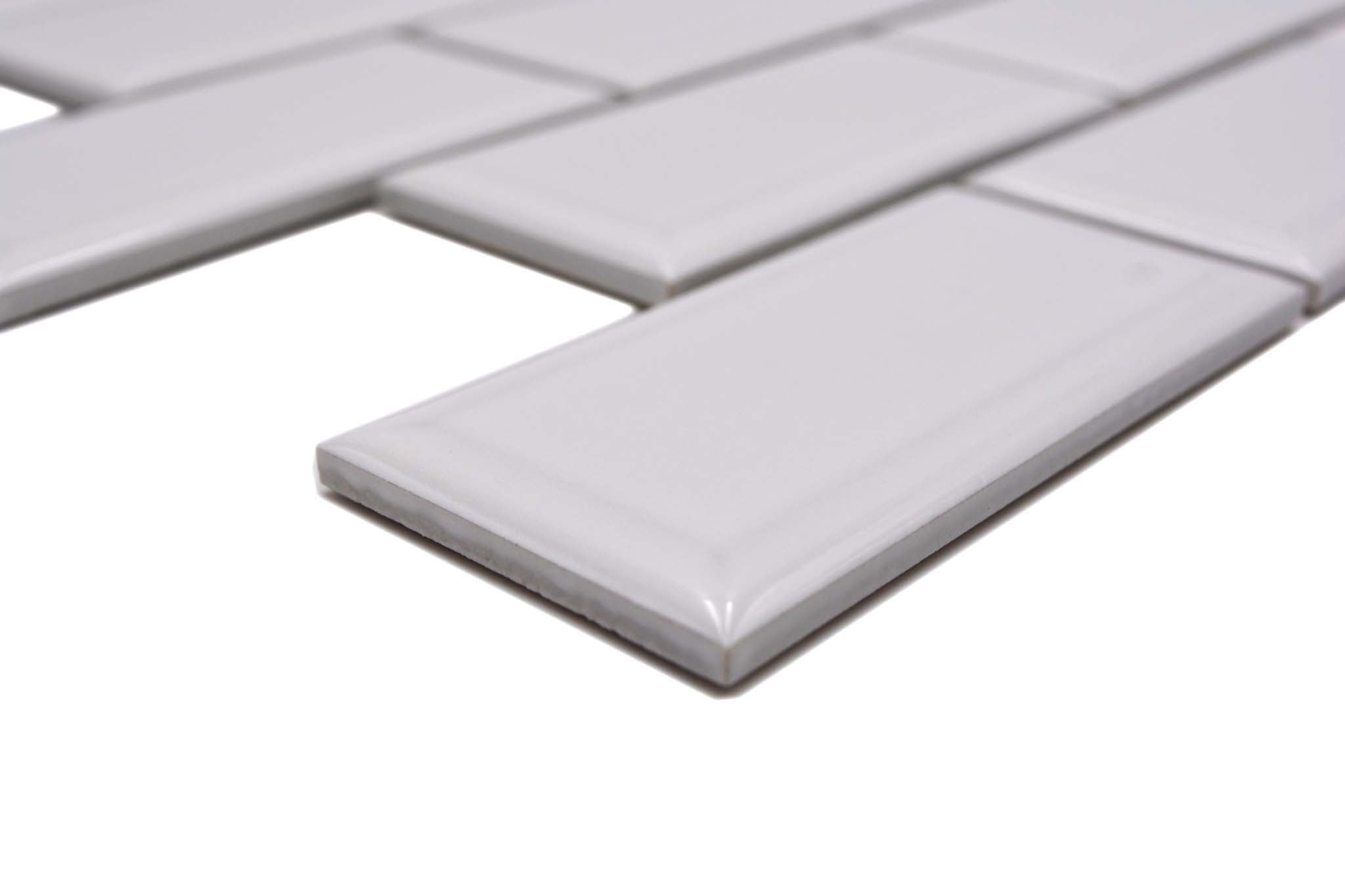 Mosaik Vit Falun - 015 | 0,086 m²/ark