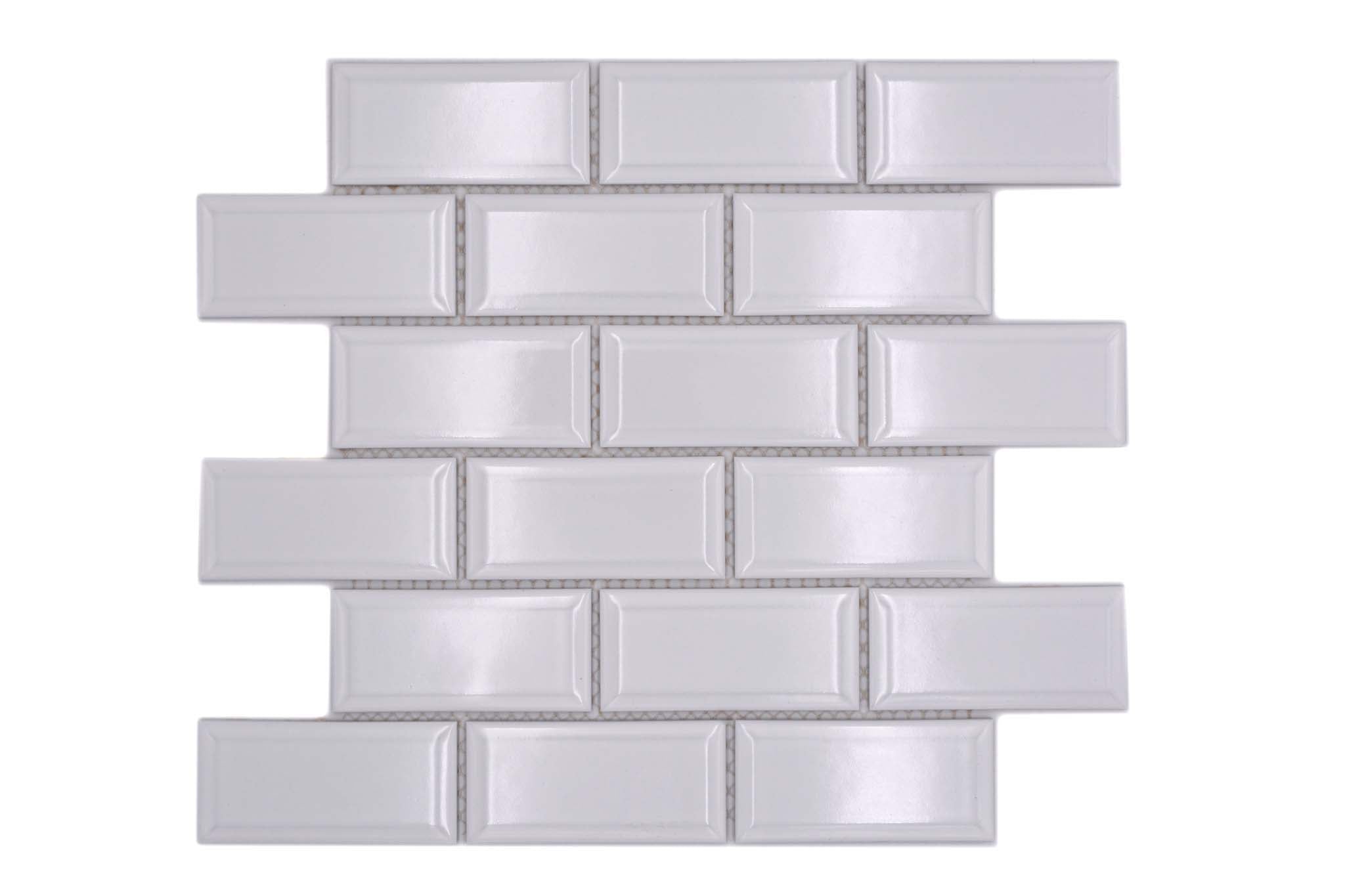 Mosaik Vit Falun - 015 | 0,086 m²/ark