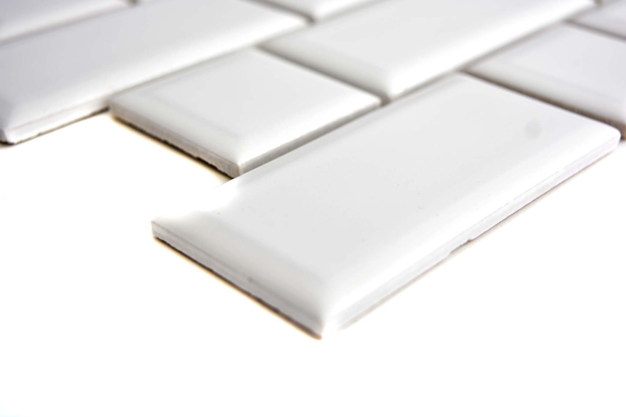 Mosaik Vit Falun - 016 | 0,086 m²/ark