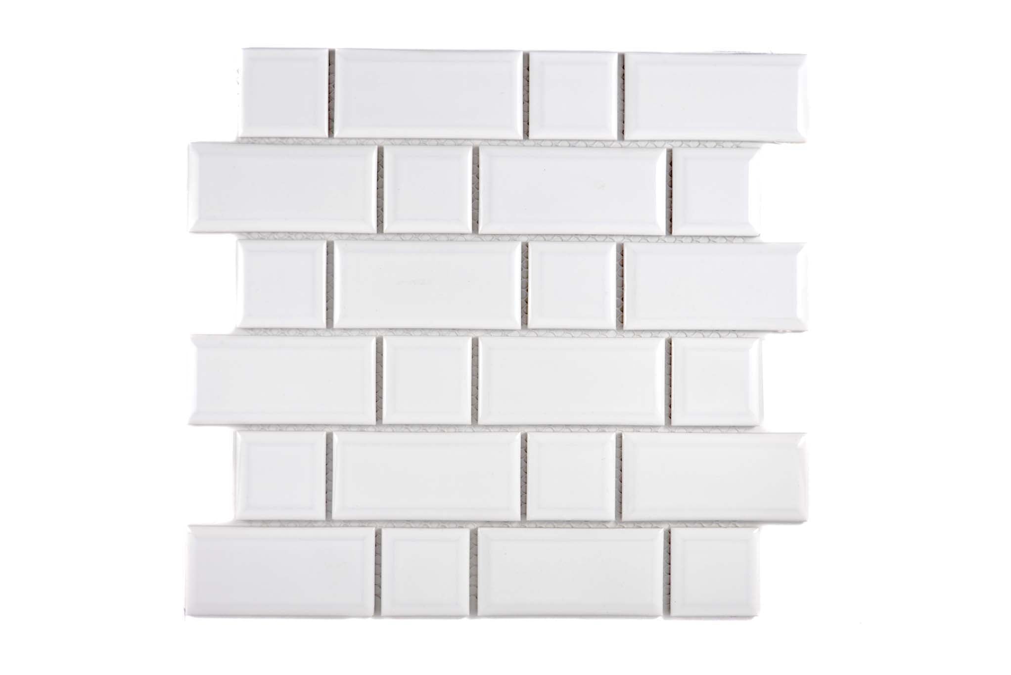 Mosaik Vit Falun - 016 | 0,086 m²/ark