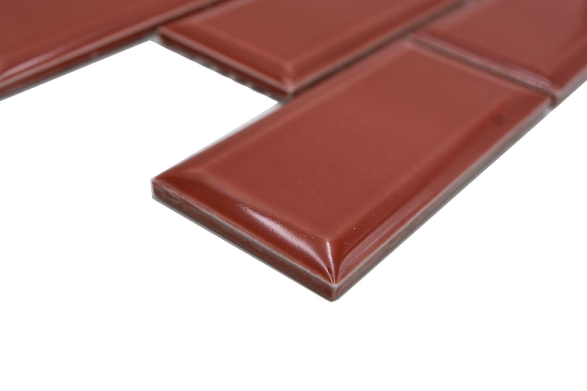 Mosaik Röd Falun - 019 | 0,086 m²/ark