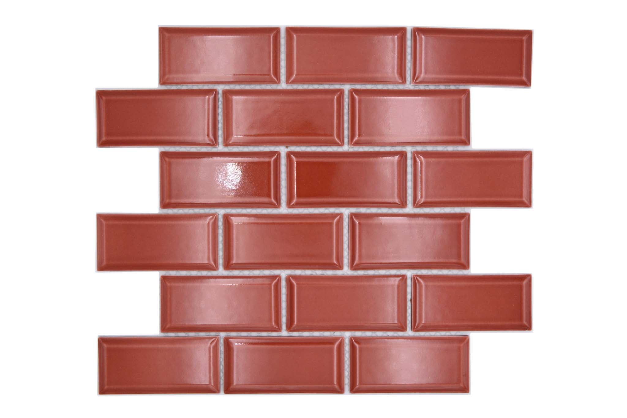 Mosaik Röd Falun - 019 | 0,086 m²/ark