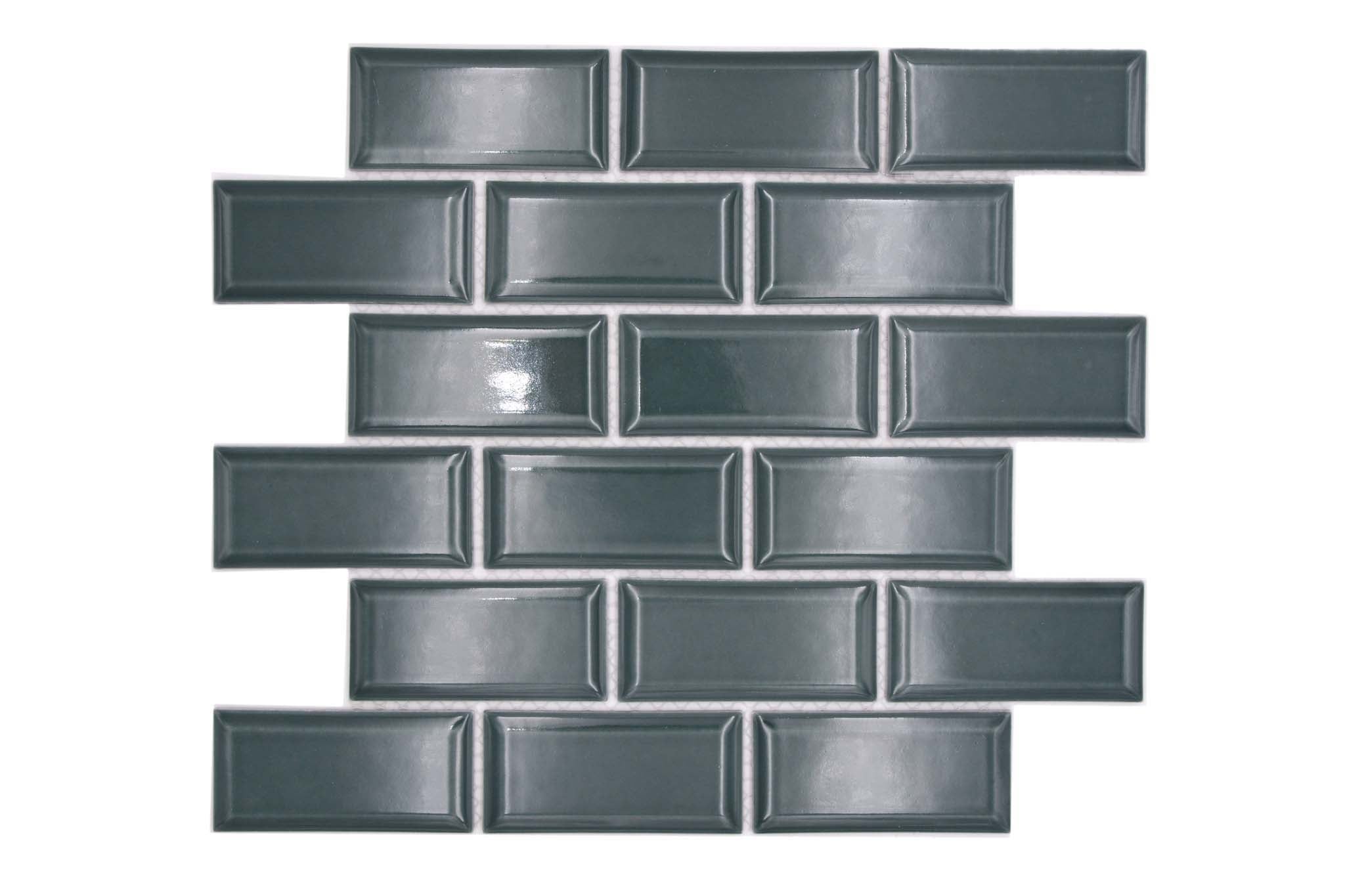 Mosaik Grön Falun - 021 | 0,086 m²/ark