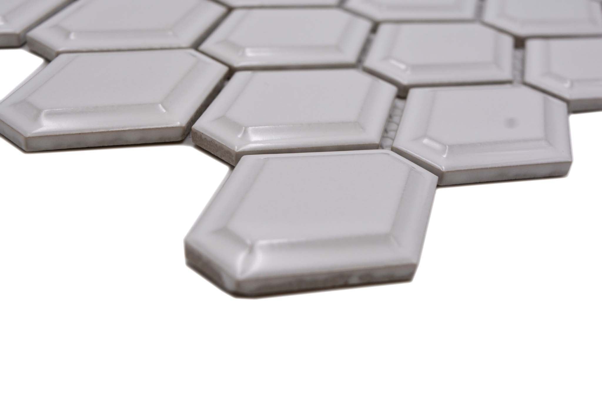 Mosaik Vit Falun - 026 | 0,067 m²/ark