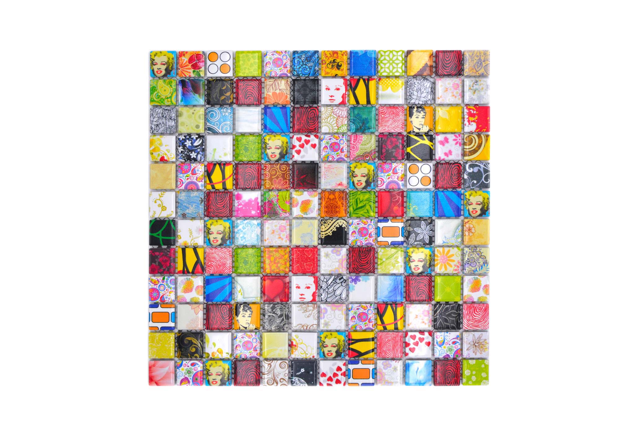 Mosaik Flerfärgad Falkenberg - 009 | 0,09 m²/ark