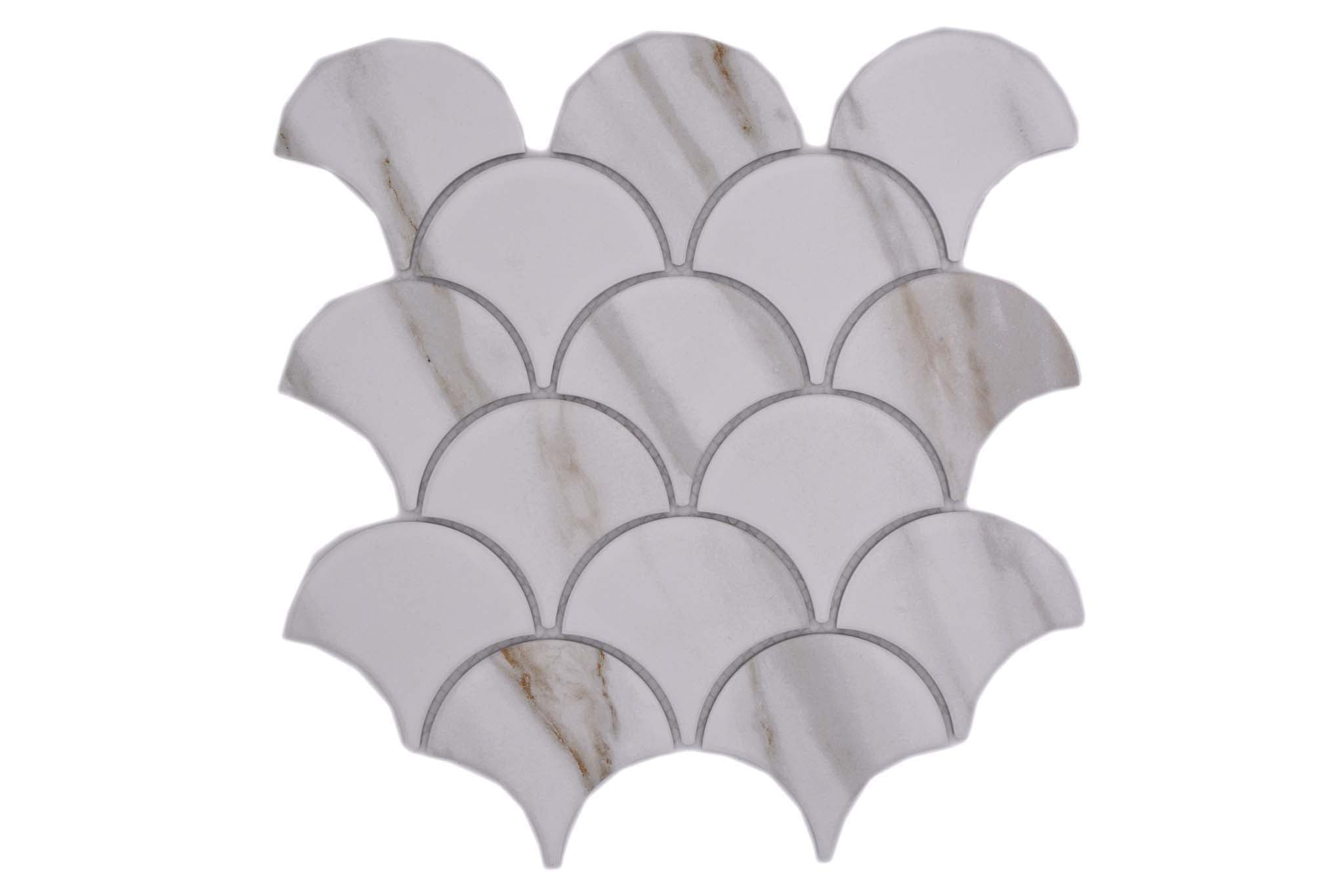 Mosaik Vit Åhus - 004 | 0,07 m²/ark