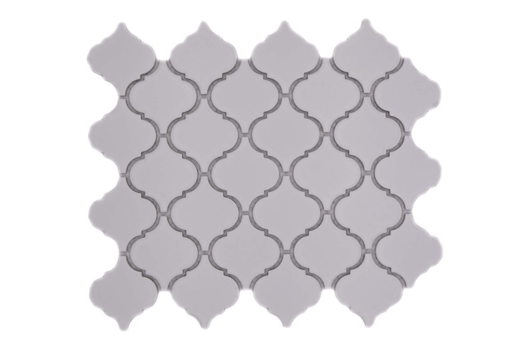 Mosaik Vit Kristiansand - 001 | 0,072 m²/ark