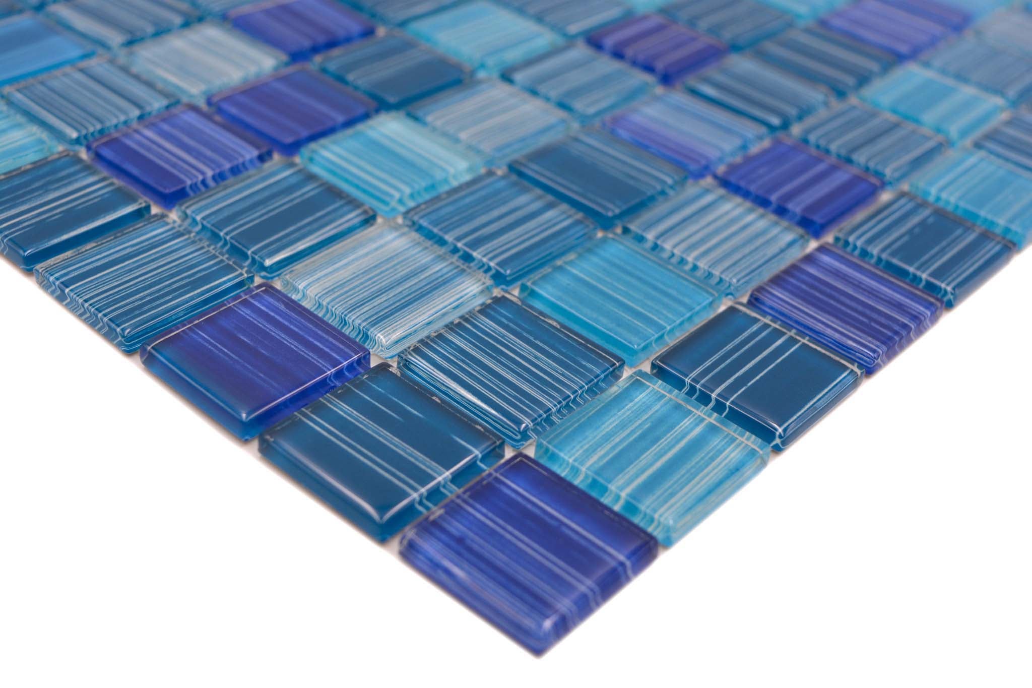 Mosaik Blå Trosa - 003 | 0,099 m²/ark