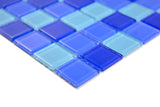 Mosaik Blå Skien - 007 | 0,09 m²/ark