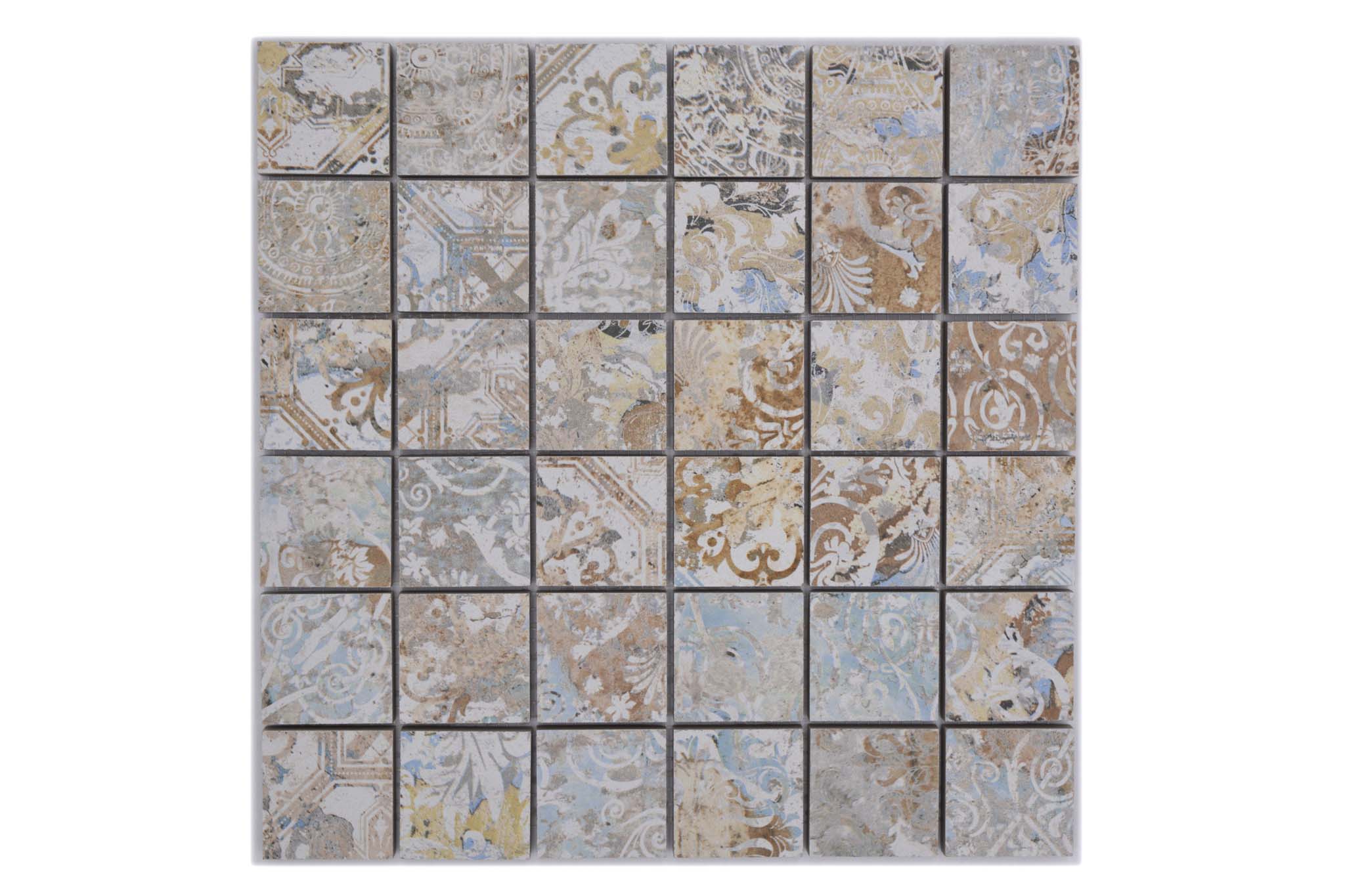 Mosaik Flerfärgad Hässleholm - 006 | 0,087 m²/ark