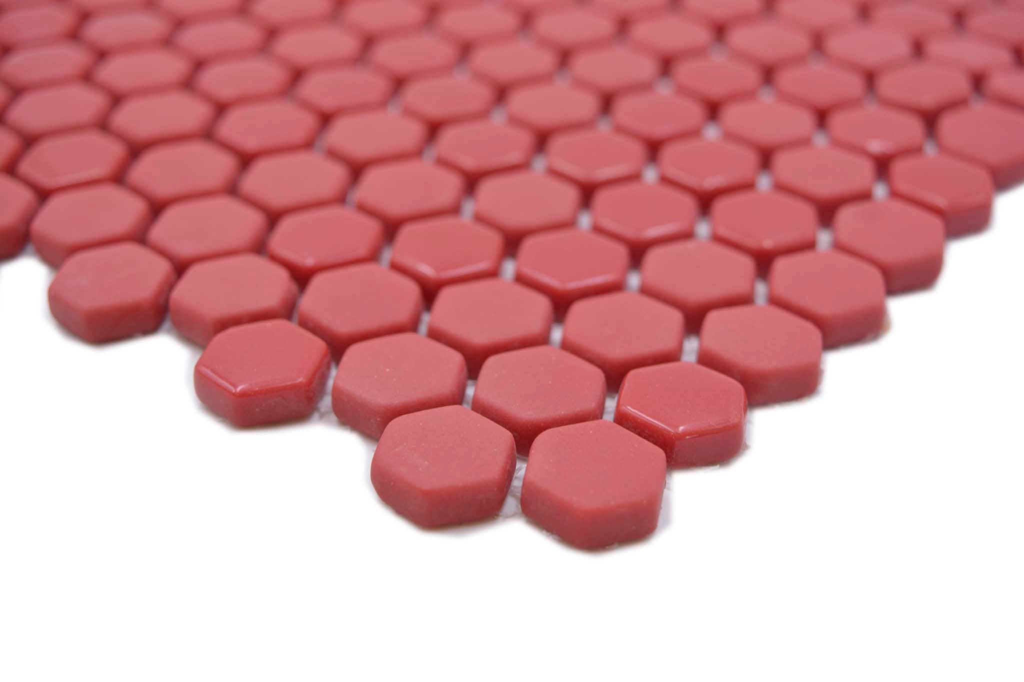 Mosaik Röd Ljungby - 019 | 0,085 m²/ark