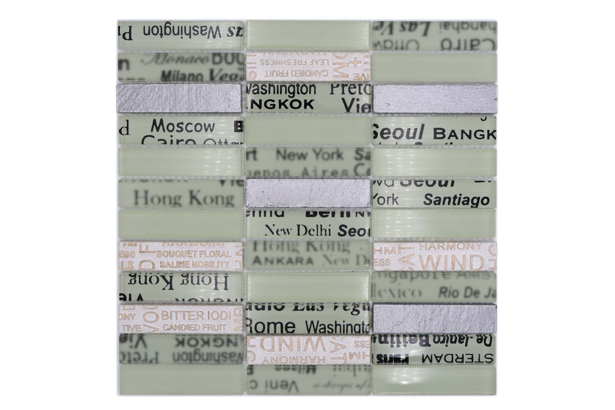 Mosaik Vit Vaxholm - 001 | 0,09 m²/ark