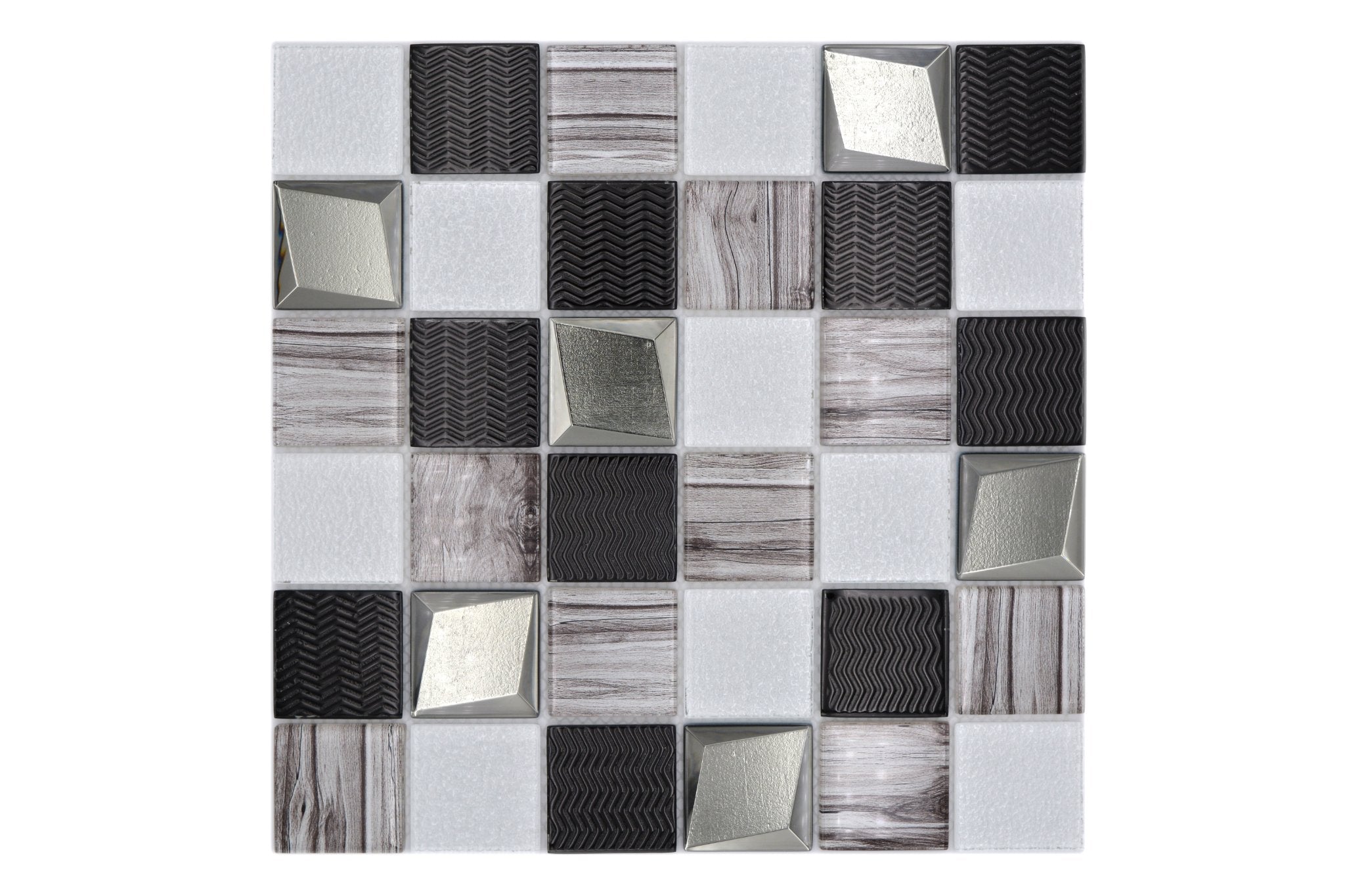 Mosaik Silver Boden - 004 | 0,089 m²/ark