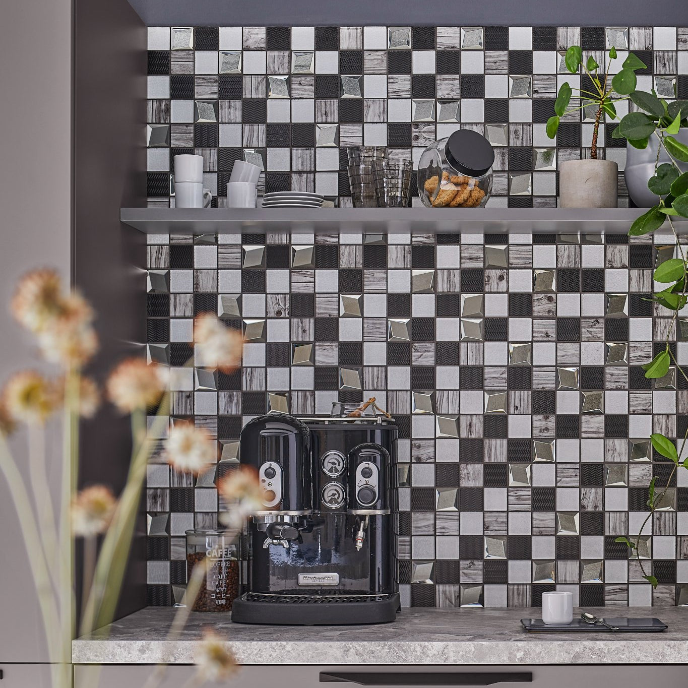Mosaik Silver Boden - 004 | 0,089 m²/ark