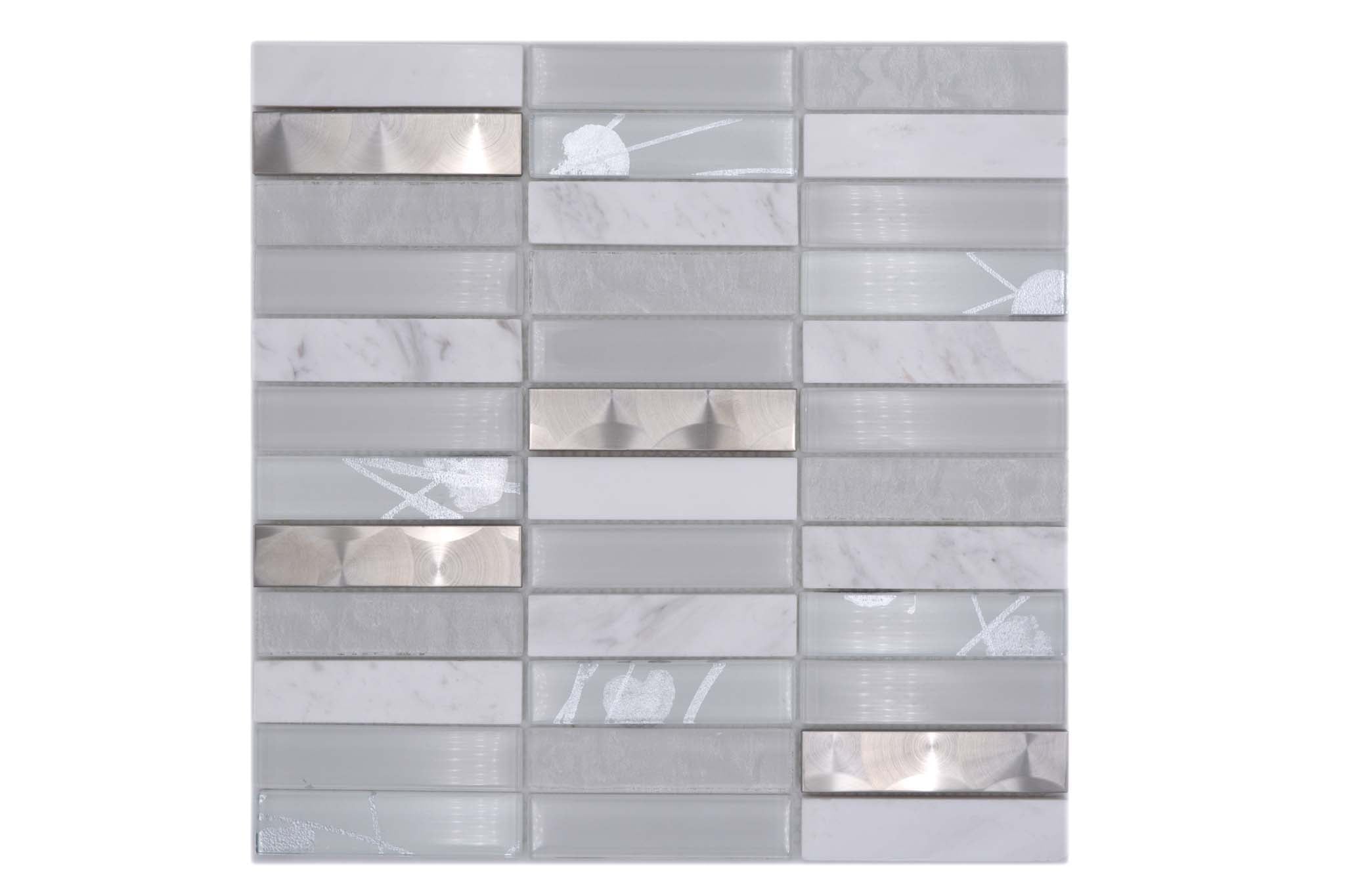 Mosaik Vit Simrishamn - 001 | 0,089 m²/ark