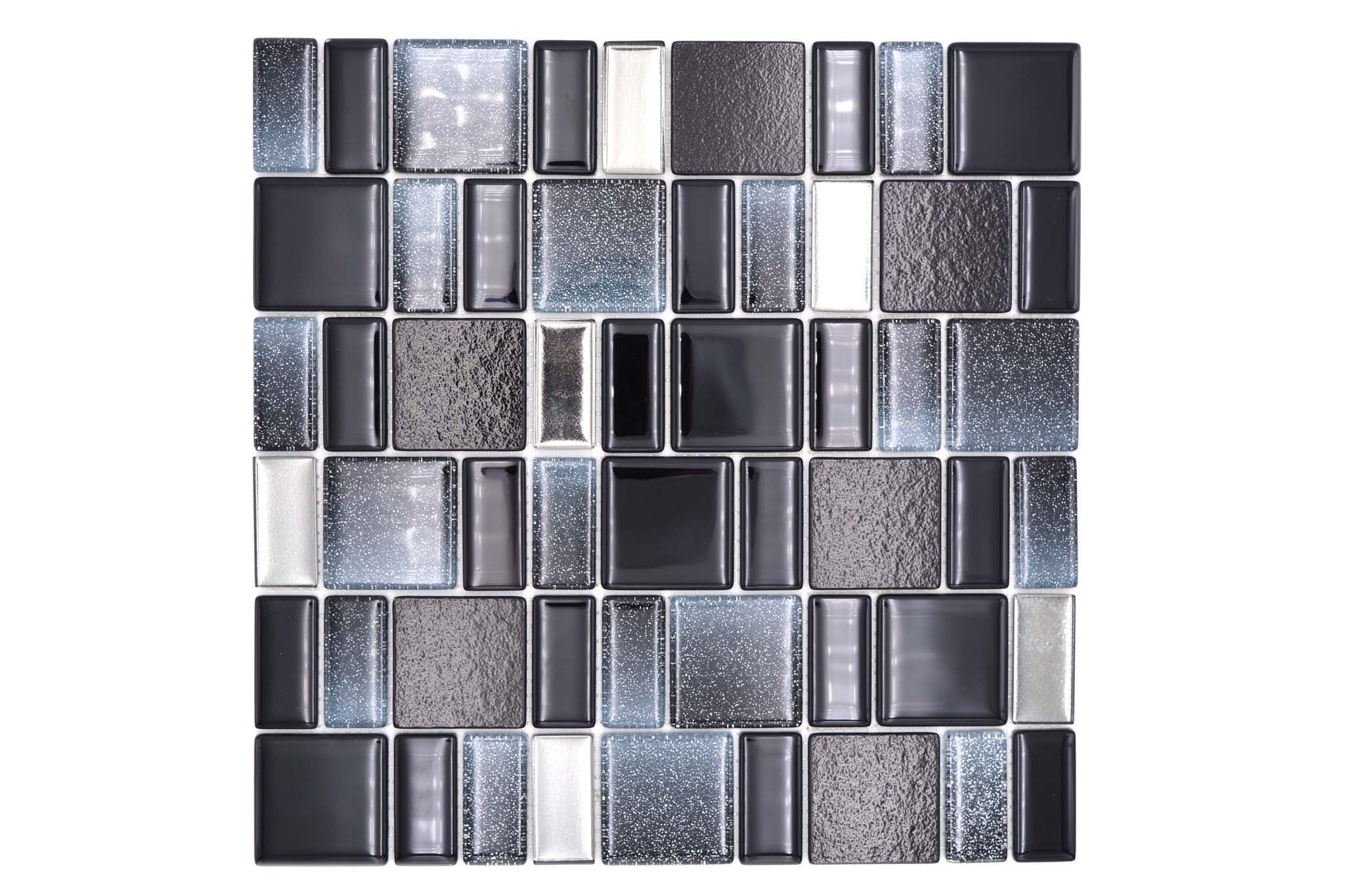 Mosaik Svart Åmål - 001 | 0,09 m²/ark