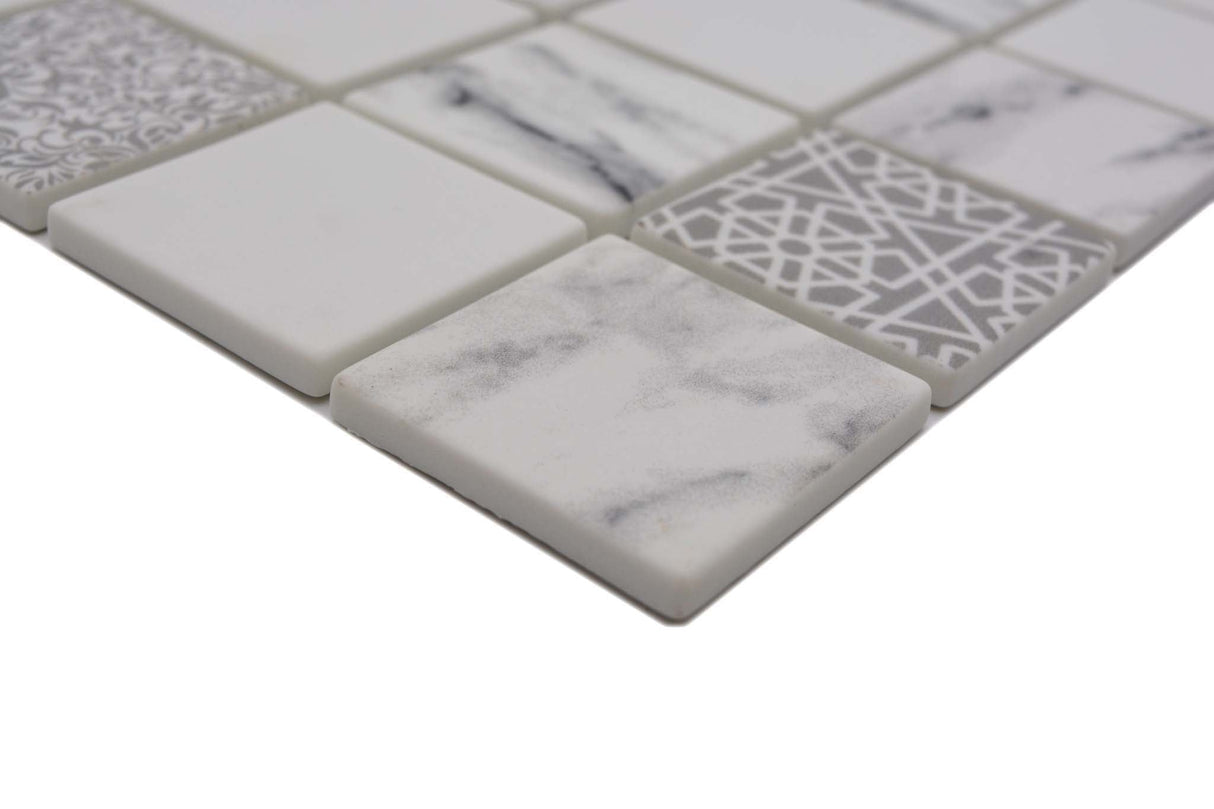 Mosaik Vit Sala - 002 | 0,09 m²/ark