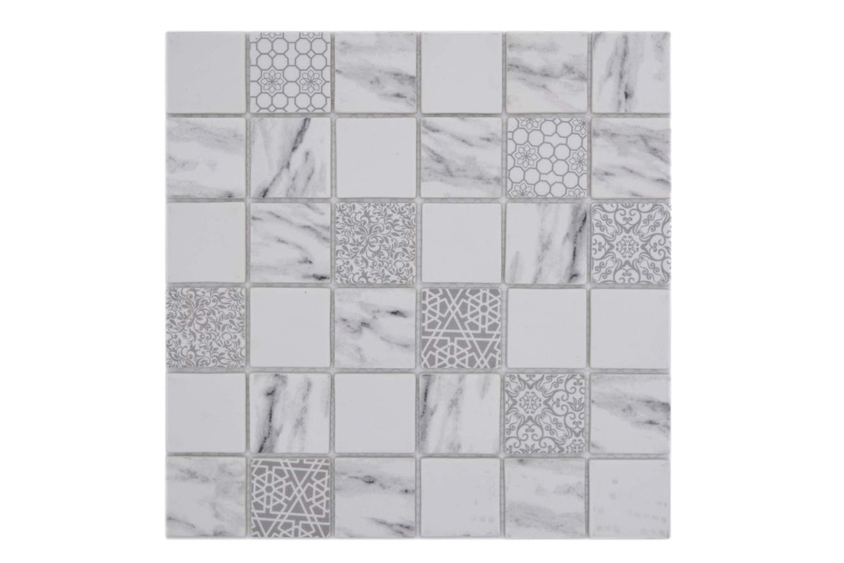 Mosaik Vit Sala - 002 | 0,09 m²/ark