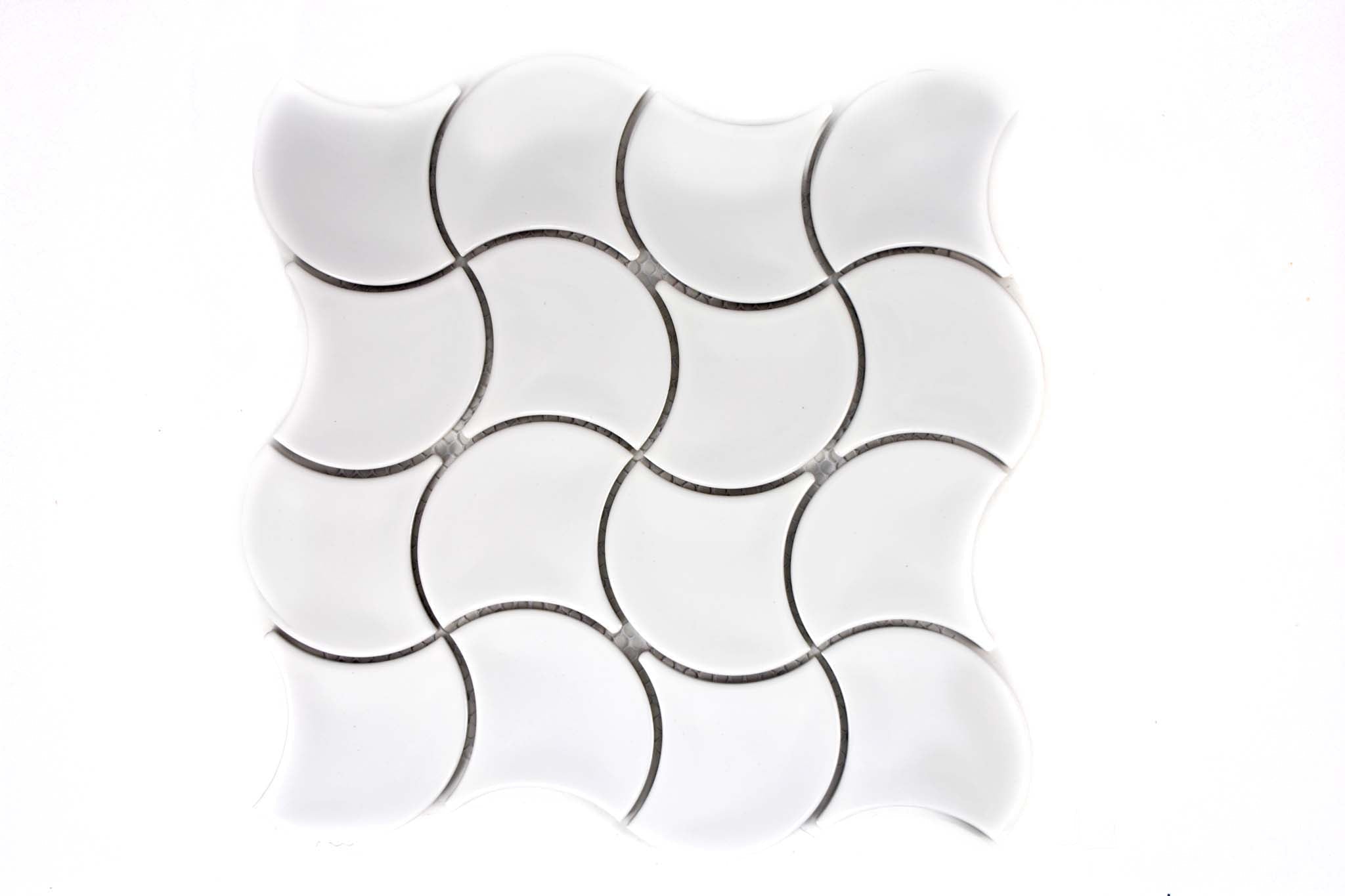 Mosaik Vit Örnsköldsvik - 009 | 0,076 m²/ark