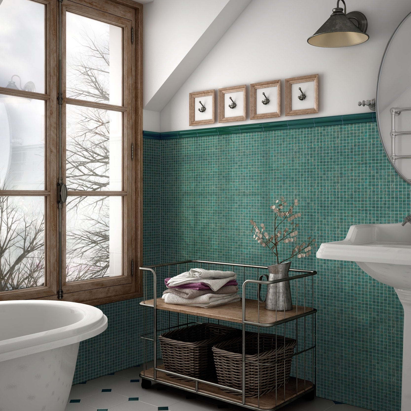 Mosaik Turkus Bjuv - 002 | 0,093 m²/ark