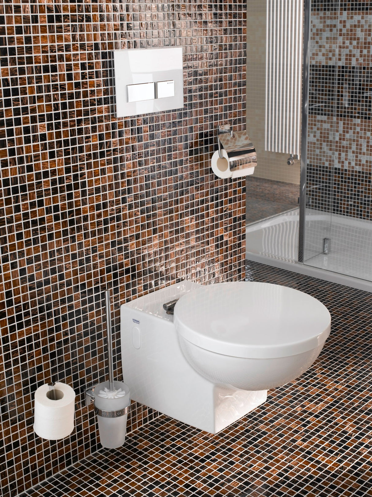 Mosaik Brun Bjuv - 003 | 0,1 m²/ark