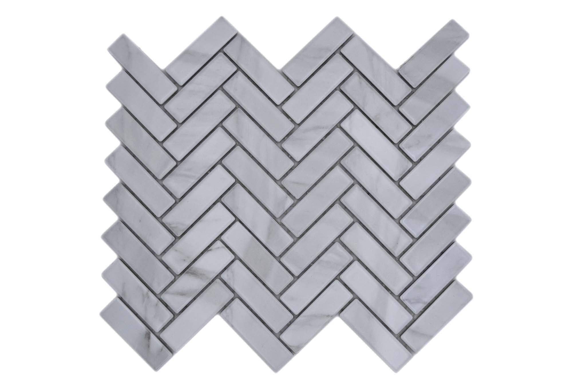 Mosaik Vit Drammen - 011 | 0,086 m²/ark