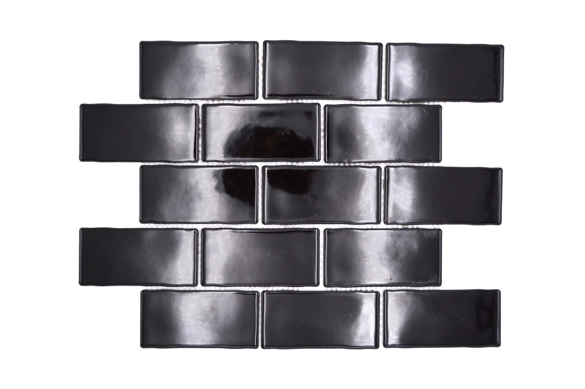 Mosaik Svart Örebro - 005 | 0,082 m²/ark