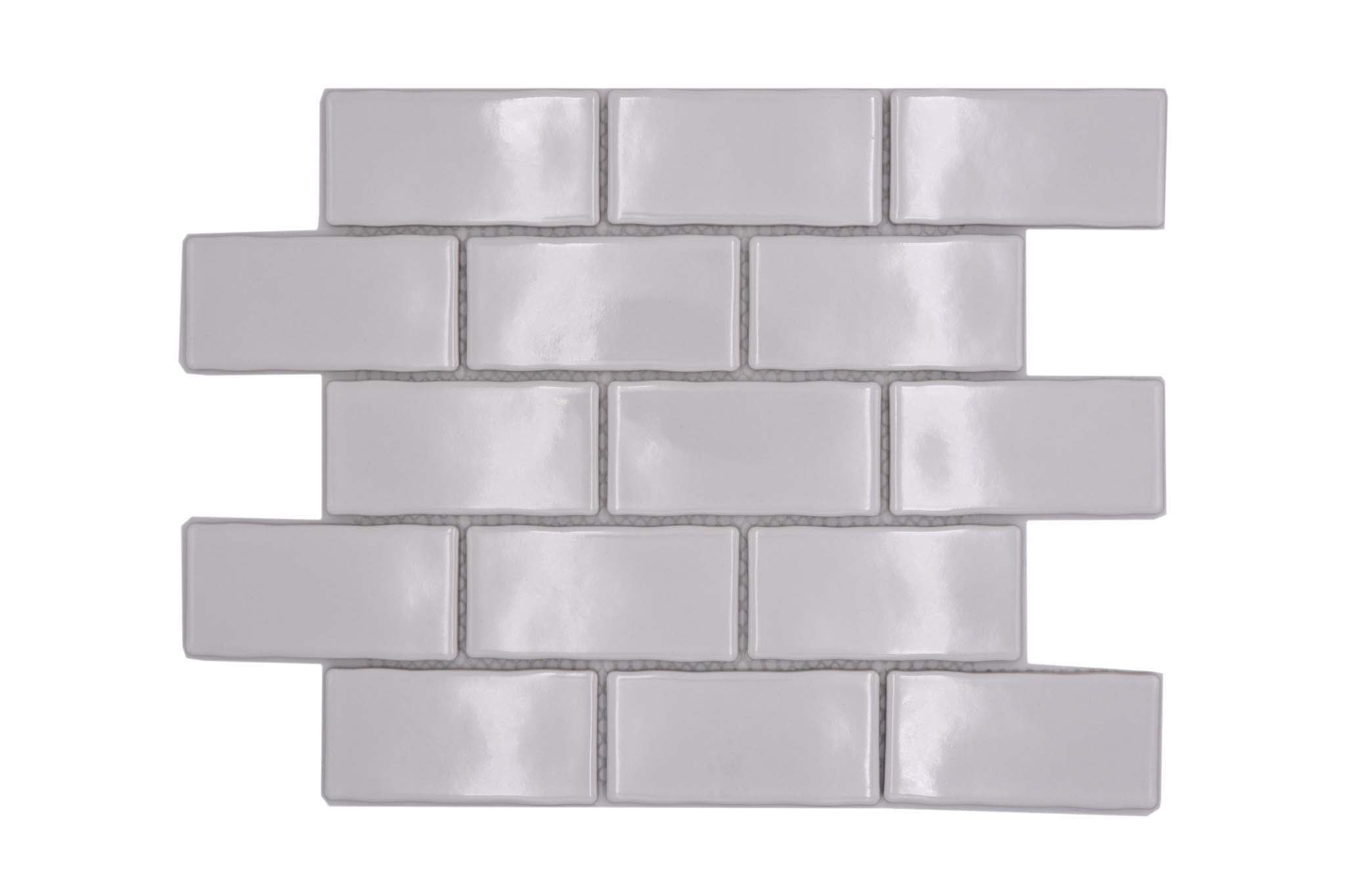 Mosaik Vit Örebro - 006 | 0,082 m²/ark