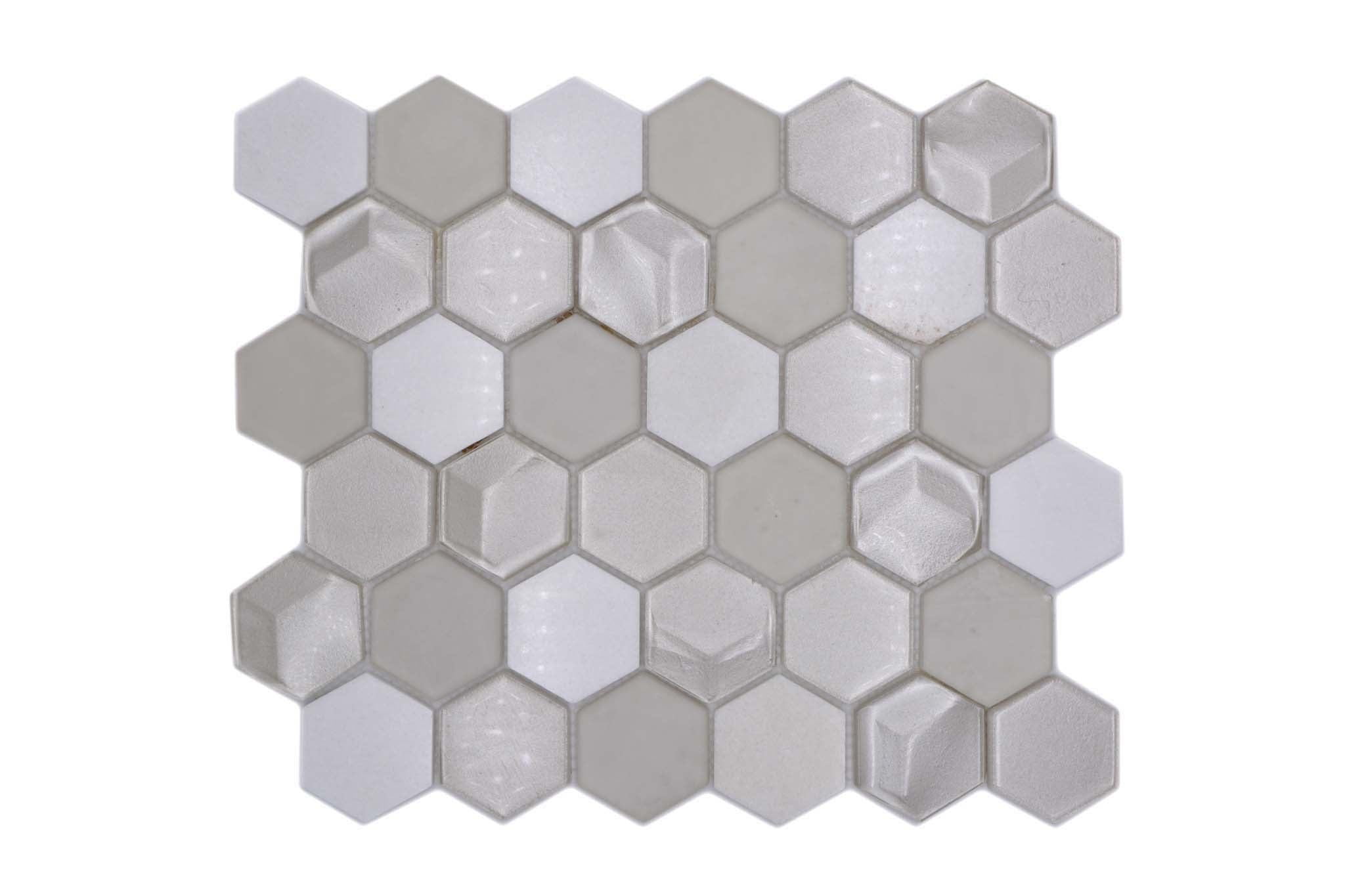 Mosaik Vit Nyköping - 046 | 0,078 m²/ark