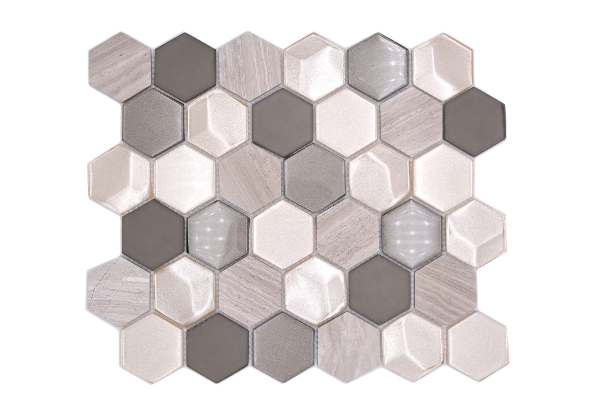 Mosaik Grå Nyköping - 049 | 0,078 m²/ark