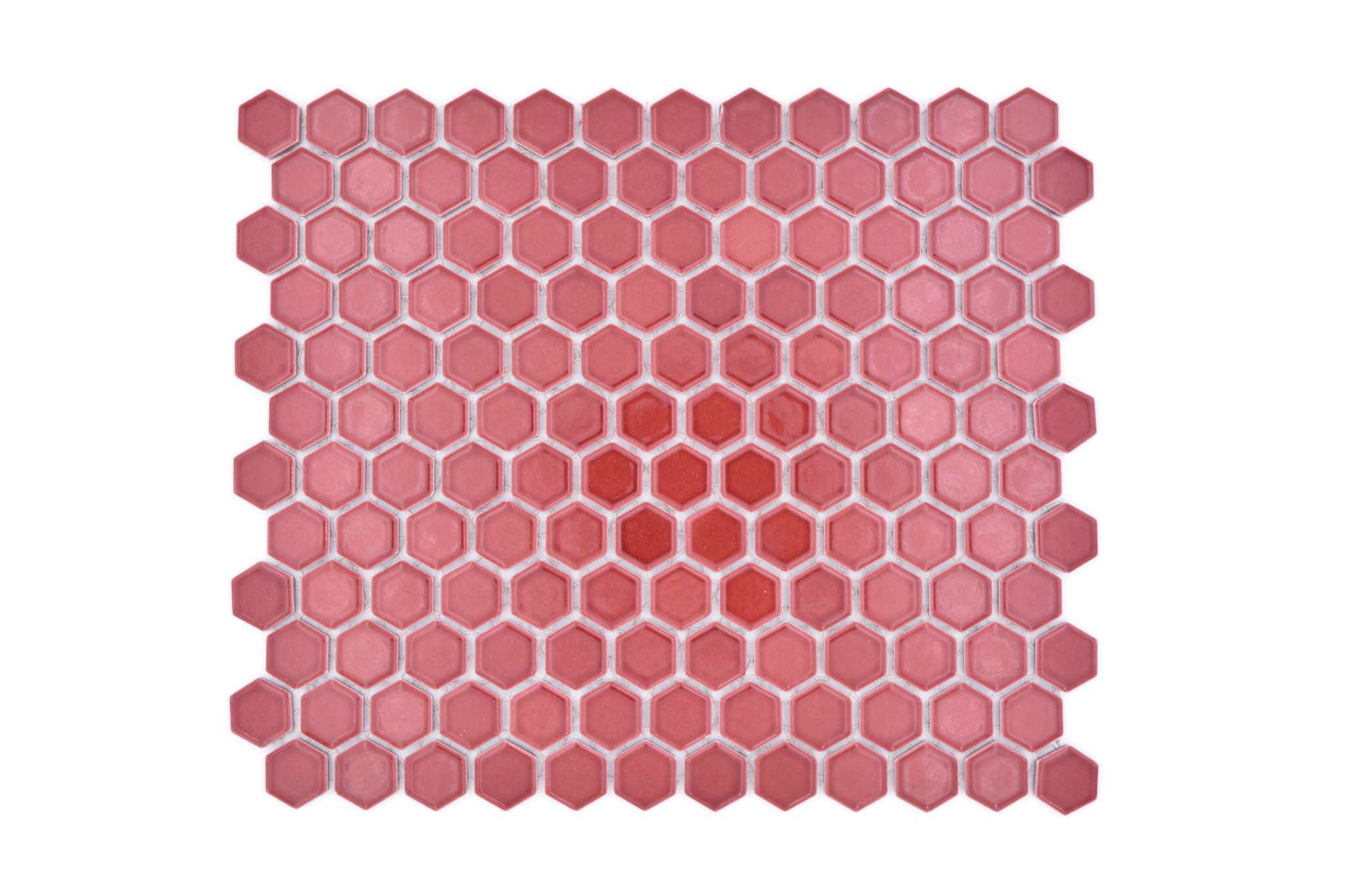 Mosaik Röd Nyköping - 036 | 0,078 m²/ark