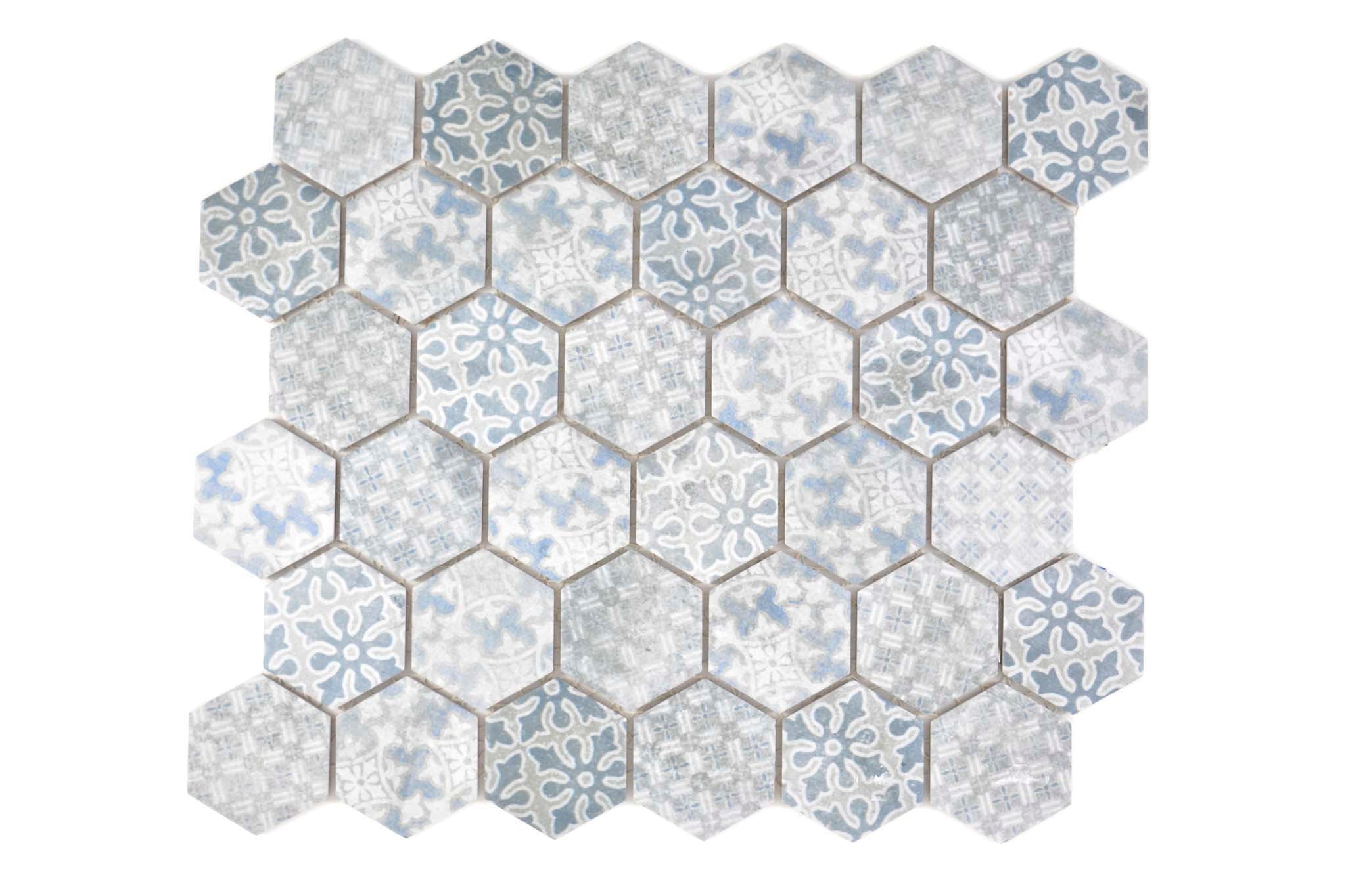 Mosaik Blå Bollnäs - 001 | 0,092 m²/ark