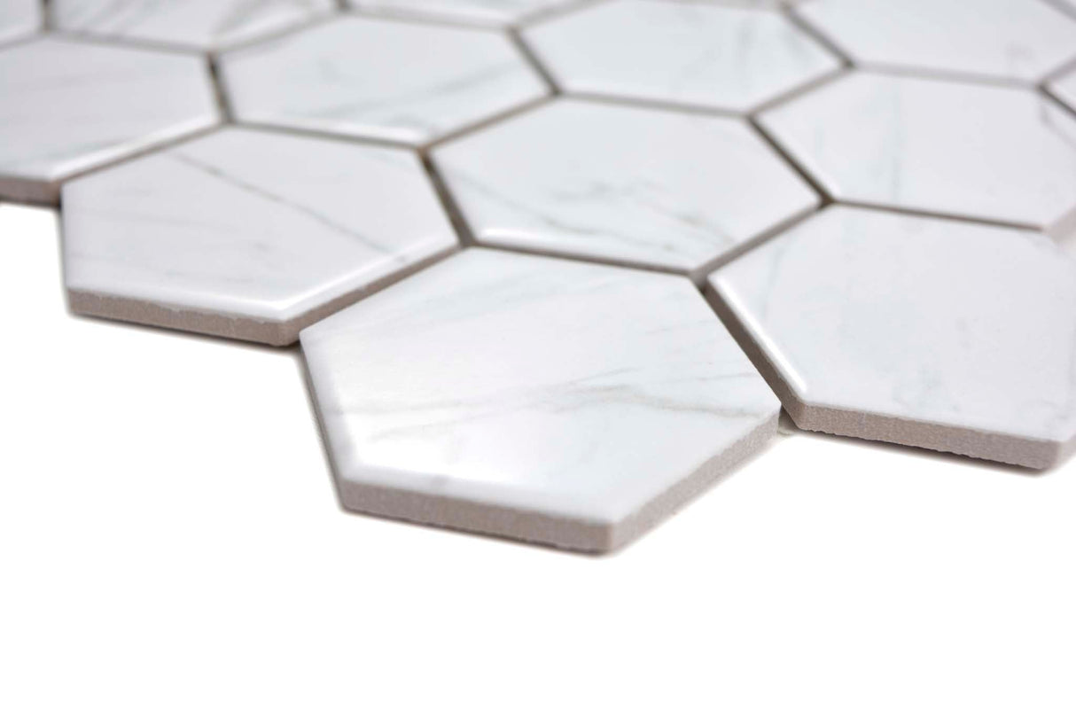 Mosaik Vit Bollnäs - 002 | 0,092 m²/ark