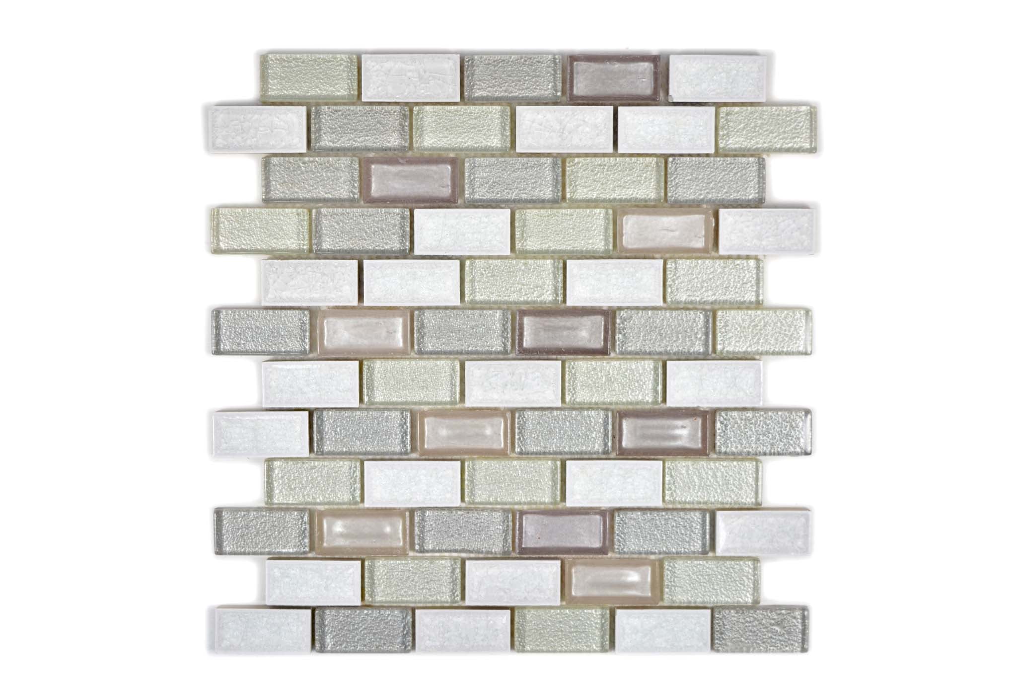 Mosaik Vit Kungsbacka - 001 | 0,09 m²/ark