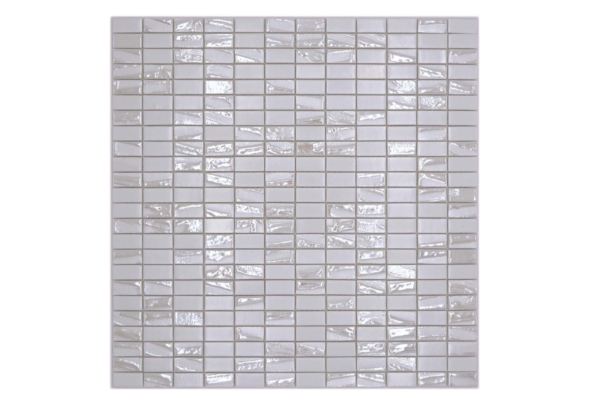 Mosaik Vit Arvika - 001 | 0,1 m²/ark