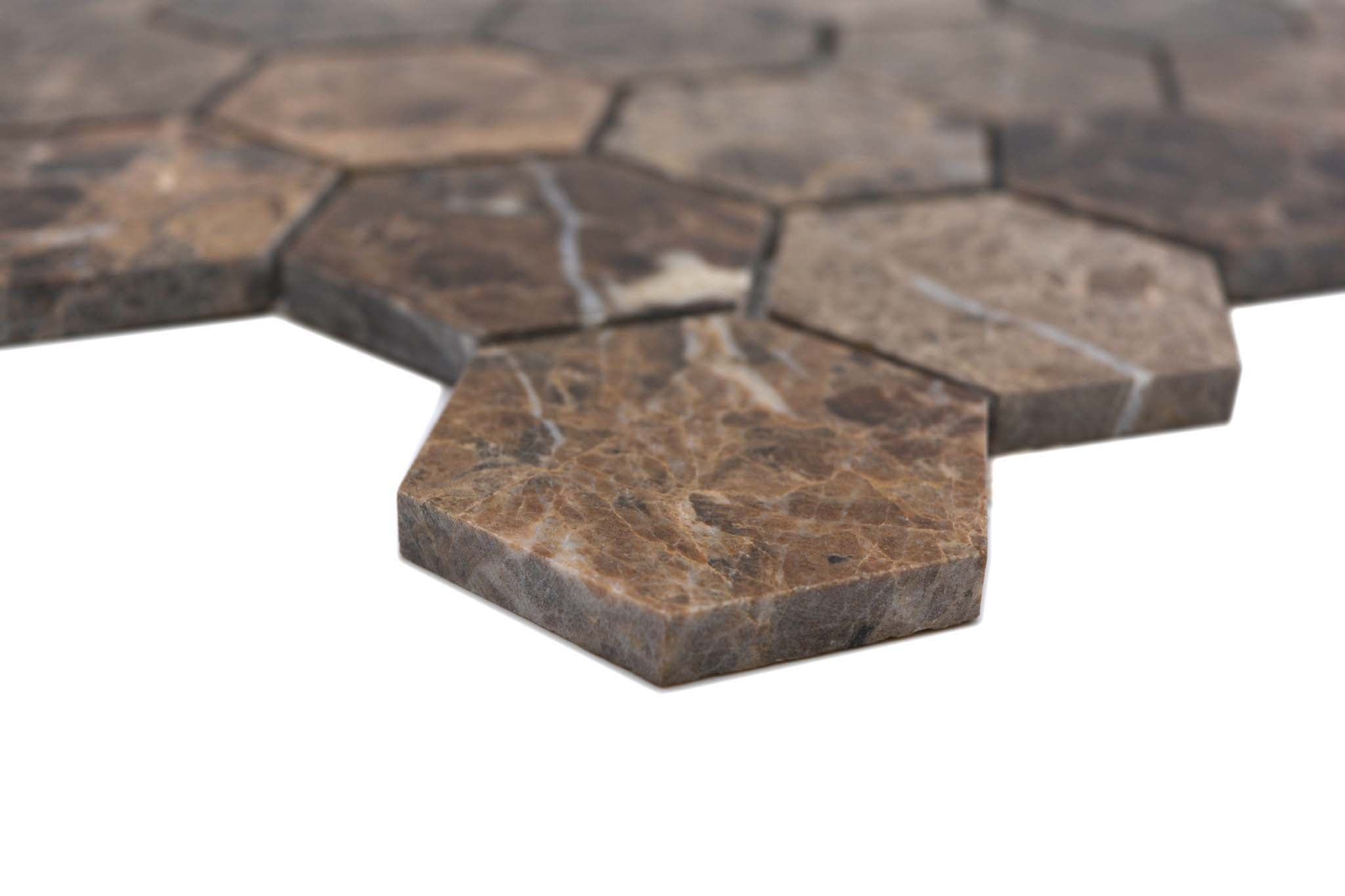 Mosaik Brun Stockholm - 039 | 0,091 m²/ark