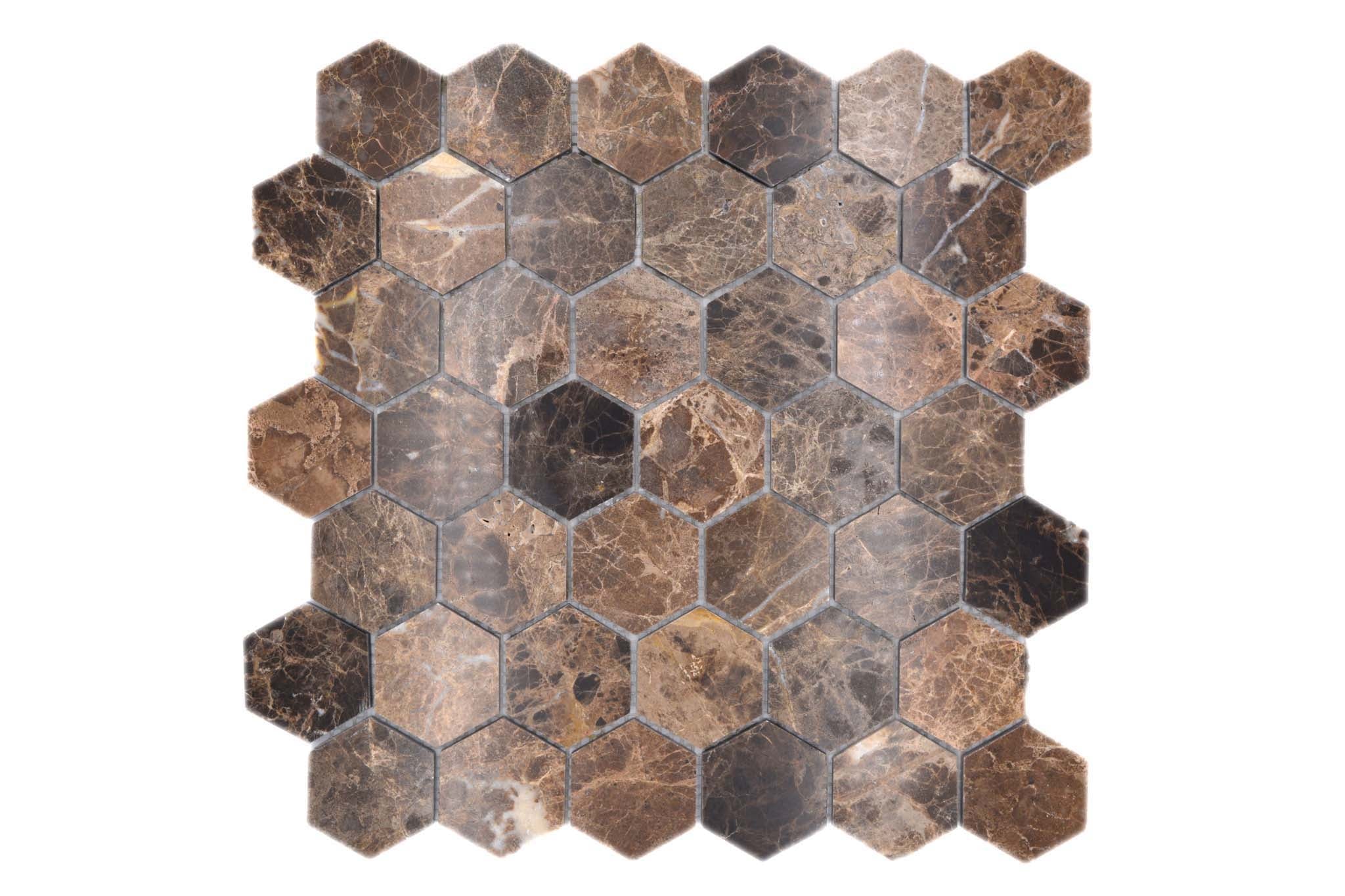 Mosaik Brun Stockholm - 039 | 0,091 m²/ark