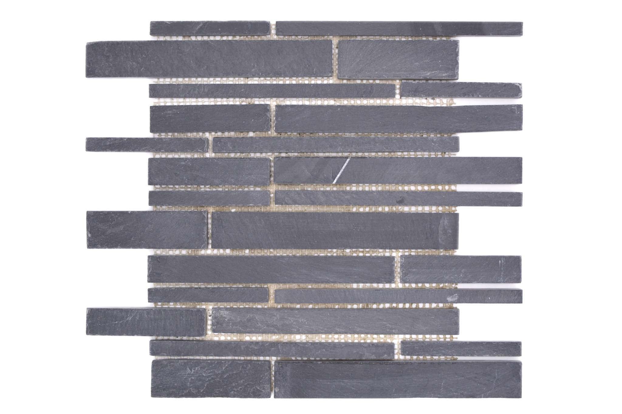 Mosaik Svart Falköping - 004 | 0,092 m²/ark