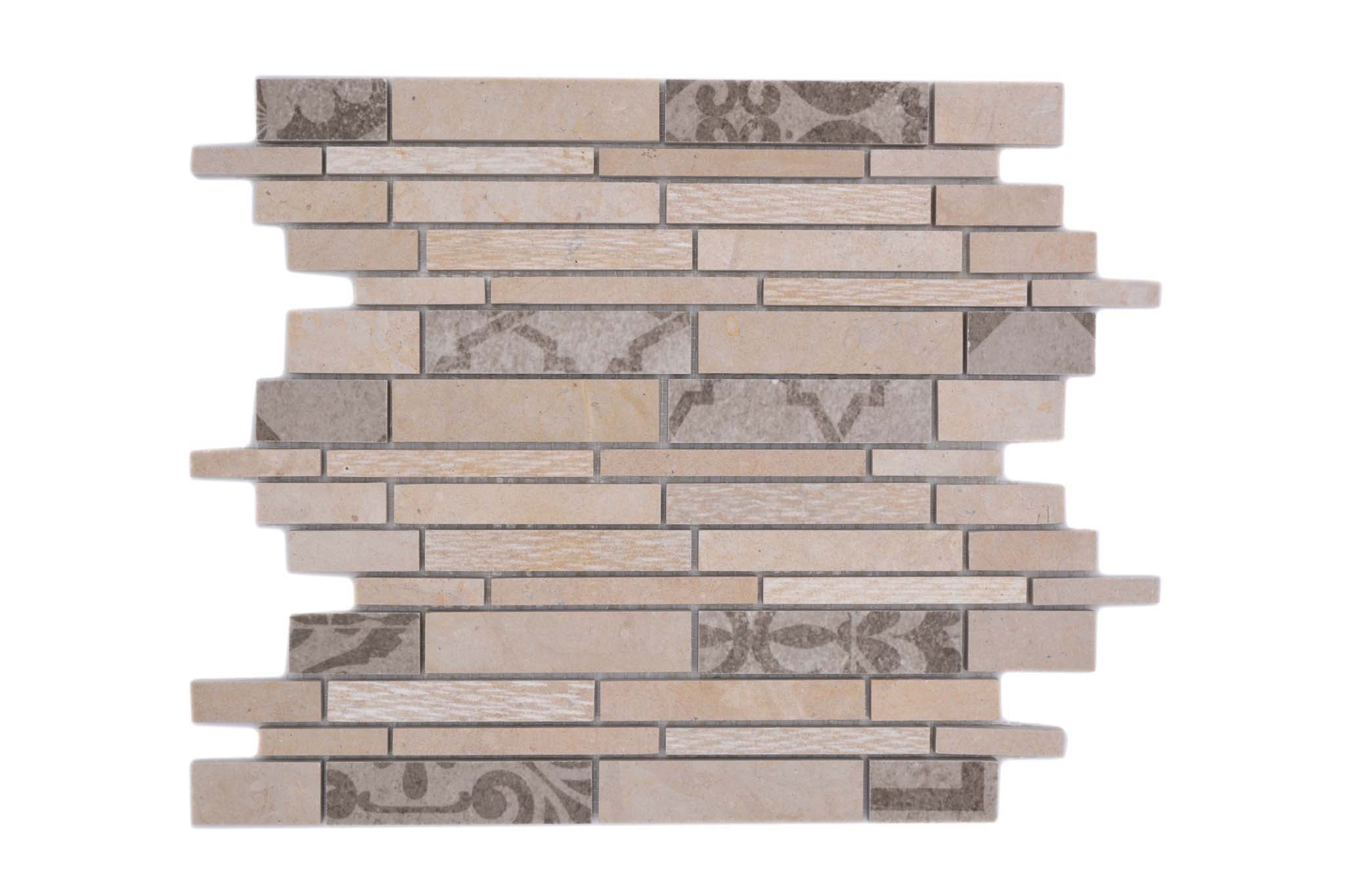 Mosaik Beige Kristianstad - 001 | 0,082 m²/ark