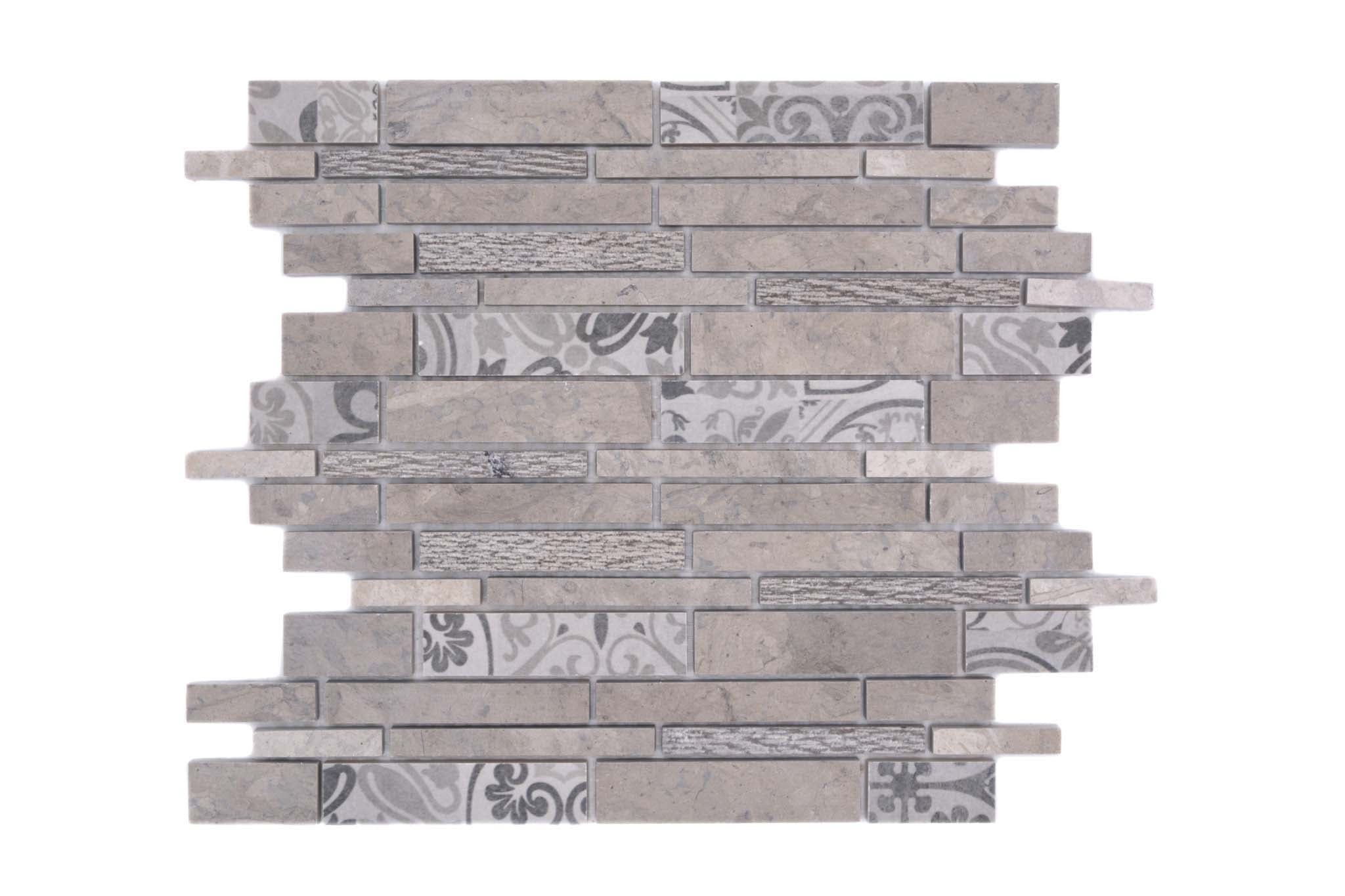 Mosaik Grå Kristianstad - 002 | 0,082 m²/ark