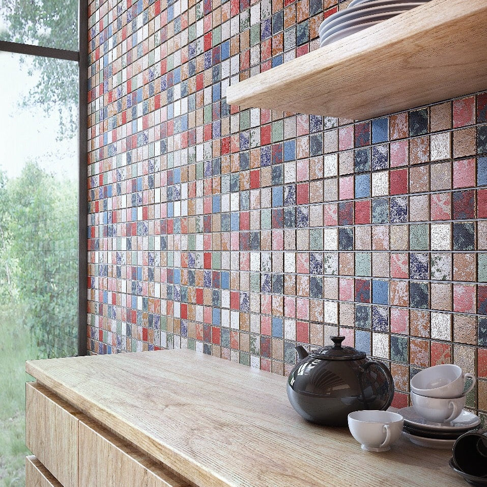 Mosaik Flerfärgad Falkenberg - 004 | 0,1 m²/ark