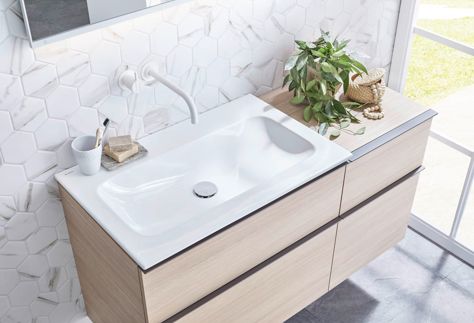 Mosaik Vit Åhus - 007 | 0,076 m²/ark