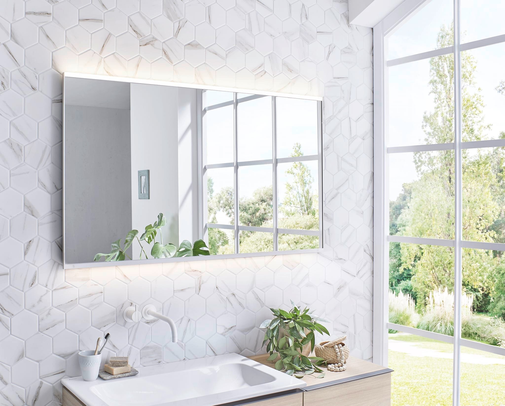 Mosaik Vit Åhus - 007 | 0,076 m²/ark