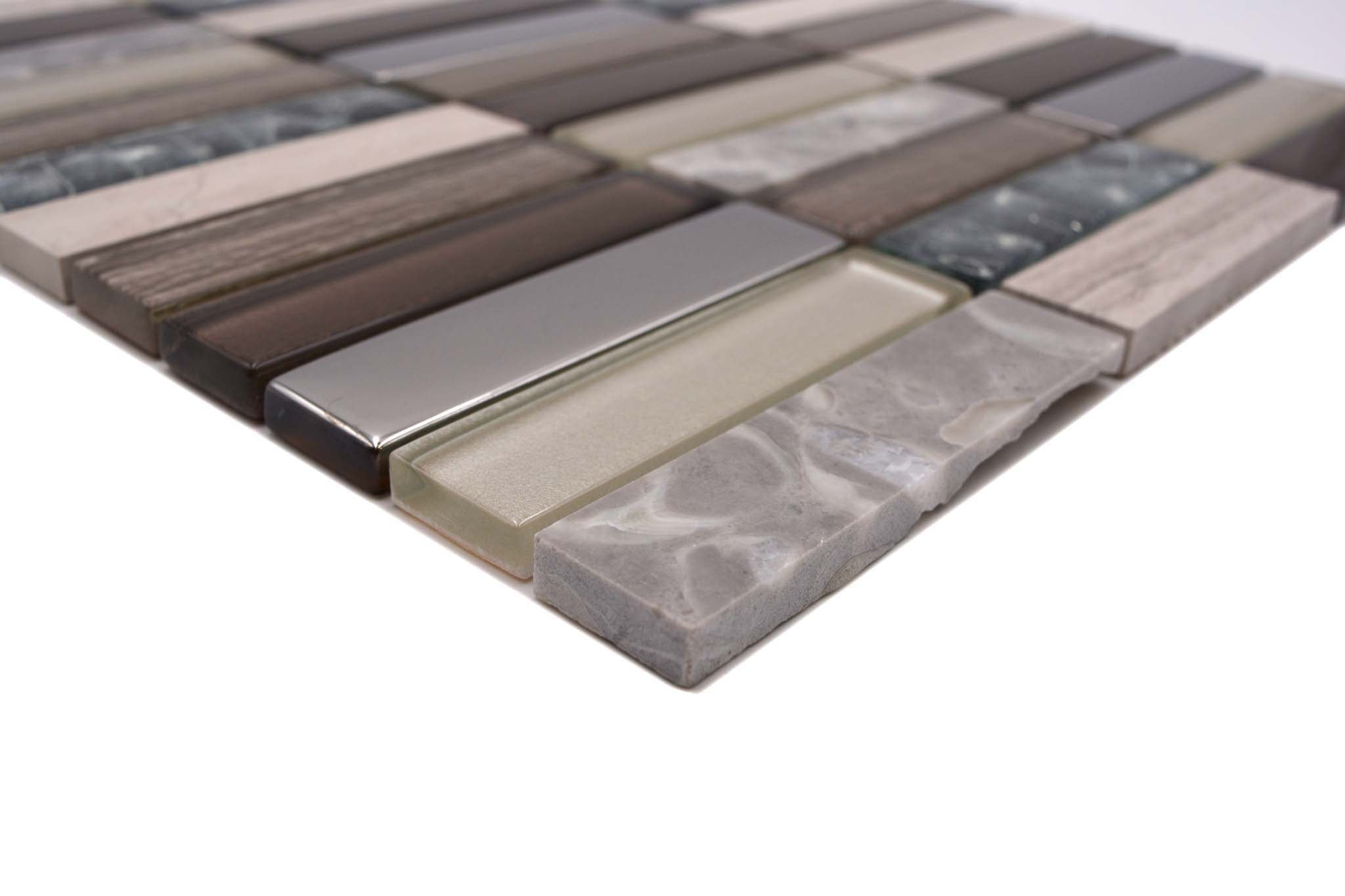 Mosaik Brun Ödeshög - 005 | 0,089 m²/ark