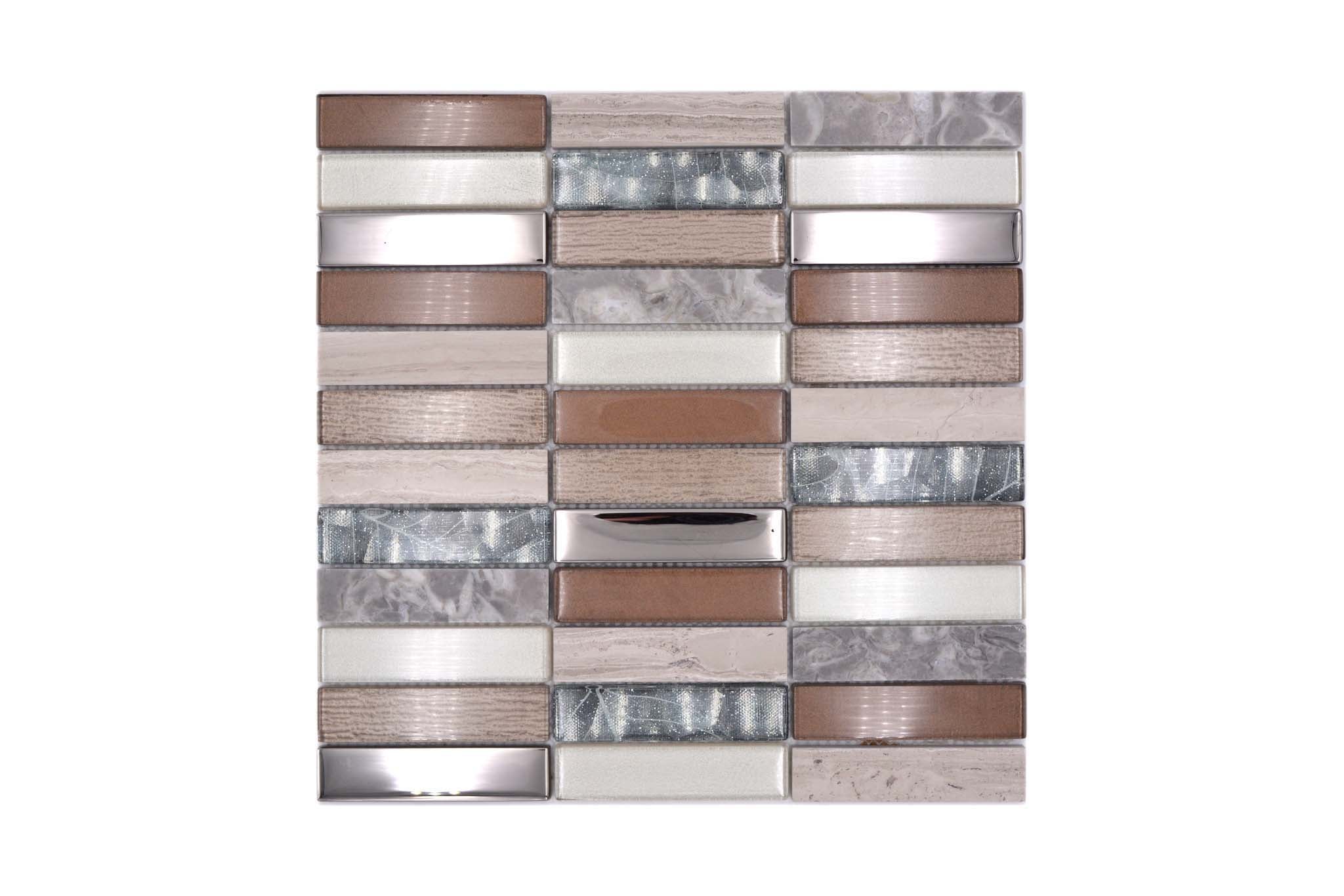 Mosaik Brun Ödeshög - 005 | 0,089 m²/ark