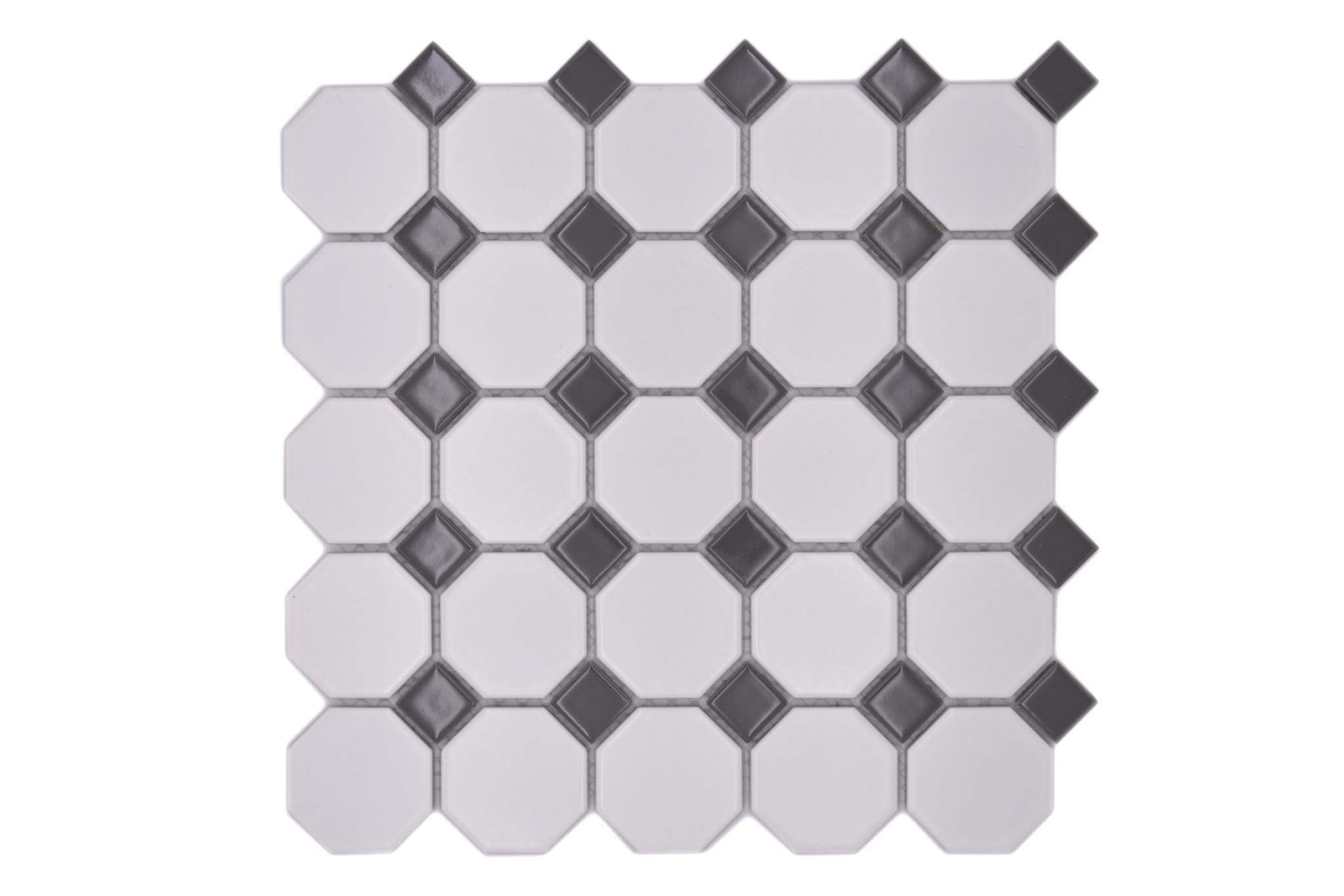 Mosaik Vit Täby - 008 | 0,087 m²/ark