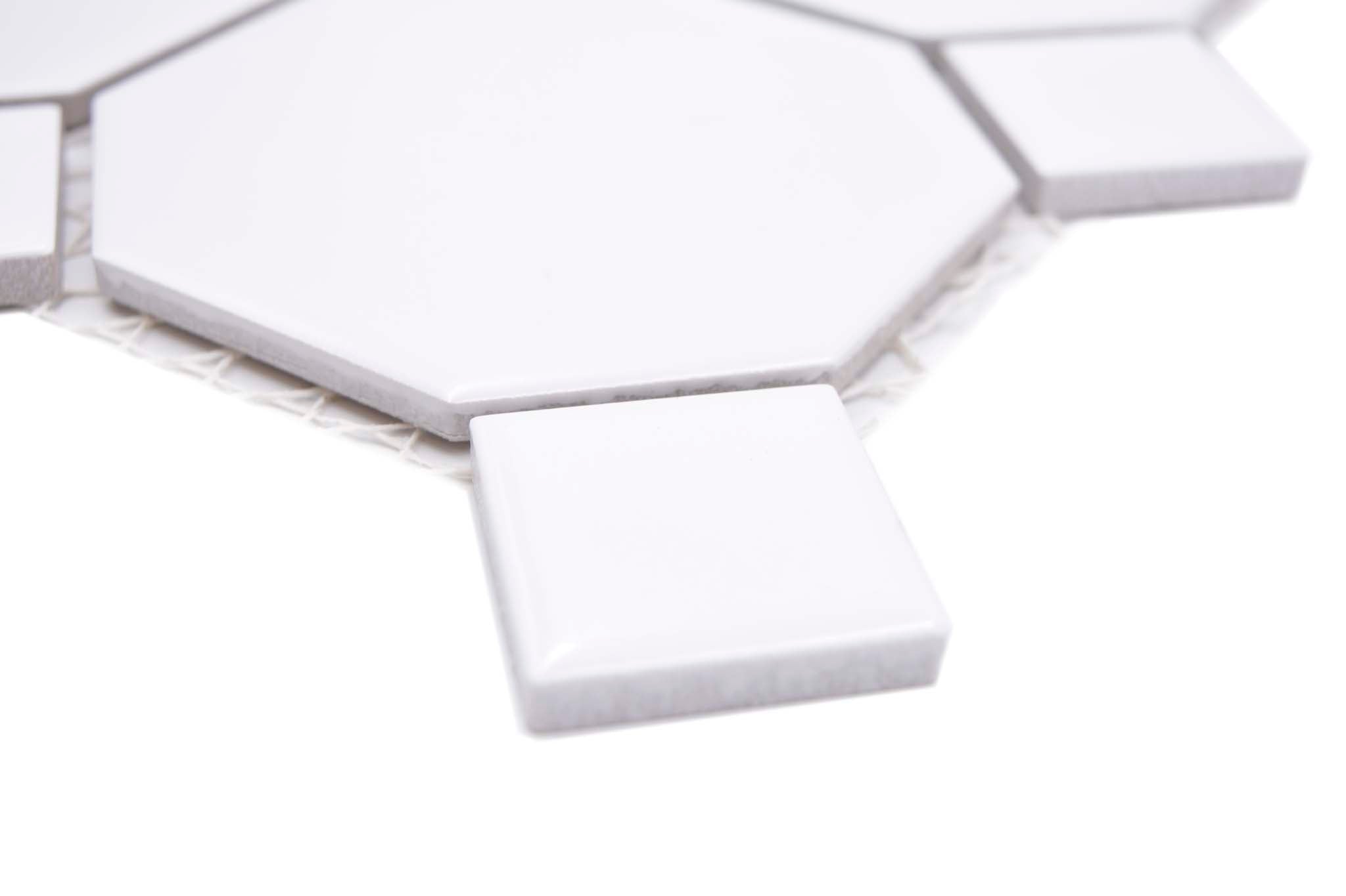 Mosaik Vit Täby - 001 | 0,09 m²/ark