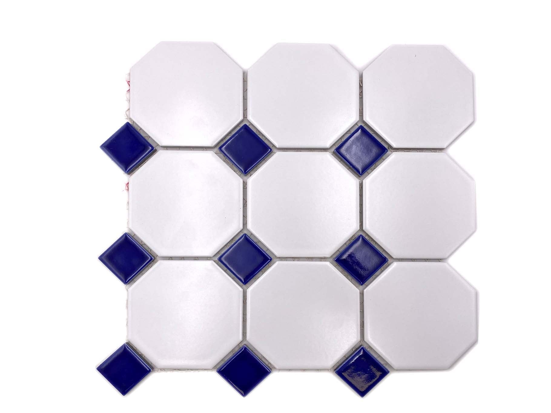 Mosaik Vit Täby - 004 | 0,09 m²/ark